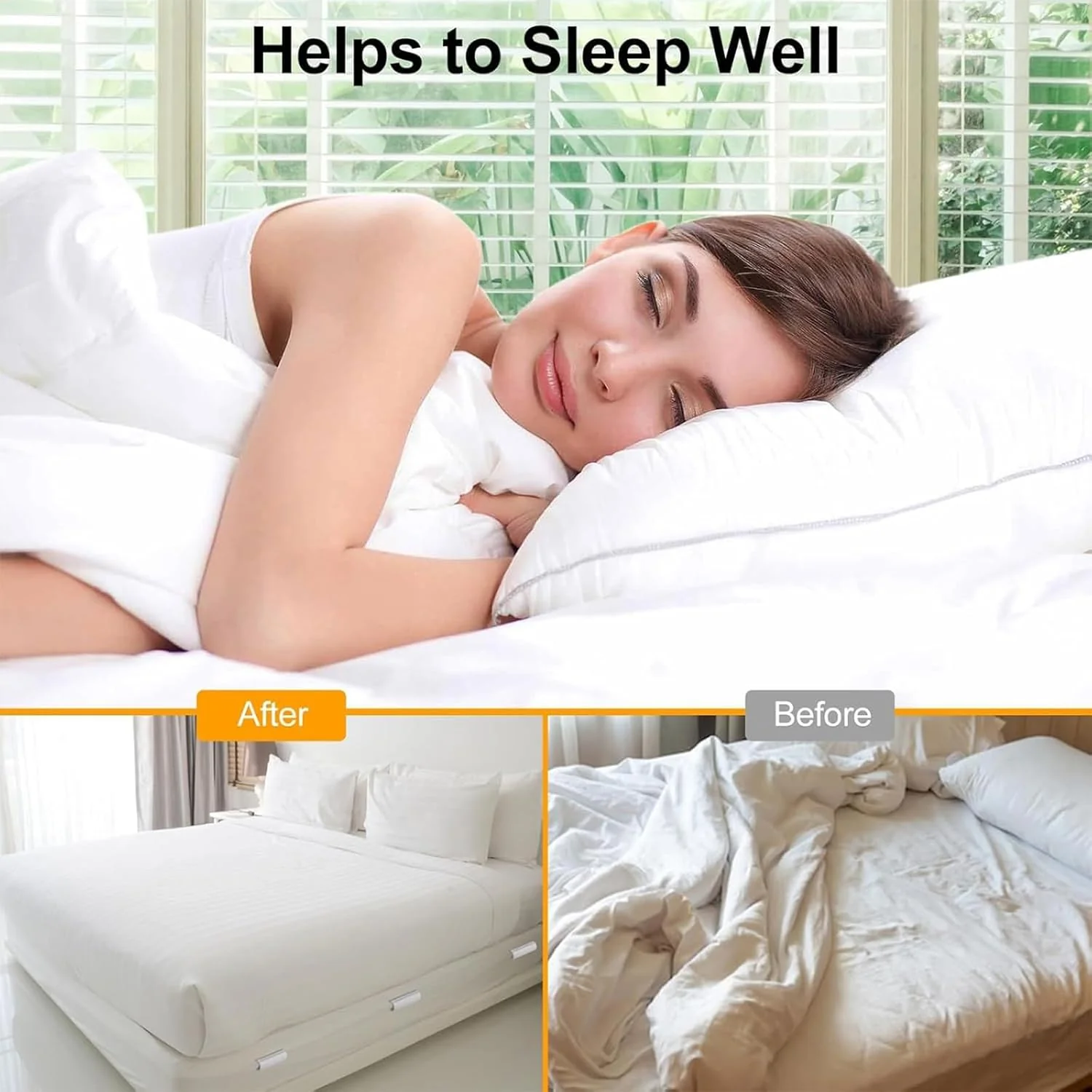 Universal Bed Sheet Holder Clip Set (Pack of 6) - Image 4