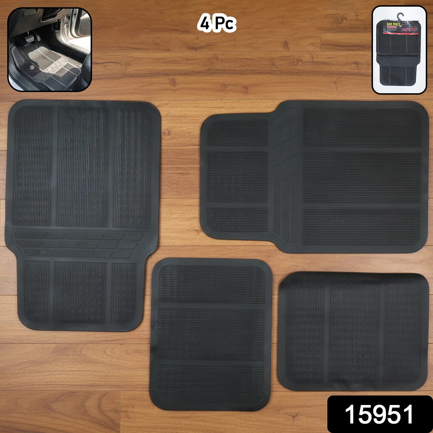 Universal Car Floor Mat Set (4 Pc Set) - Image 2