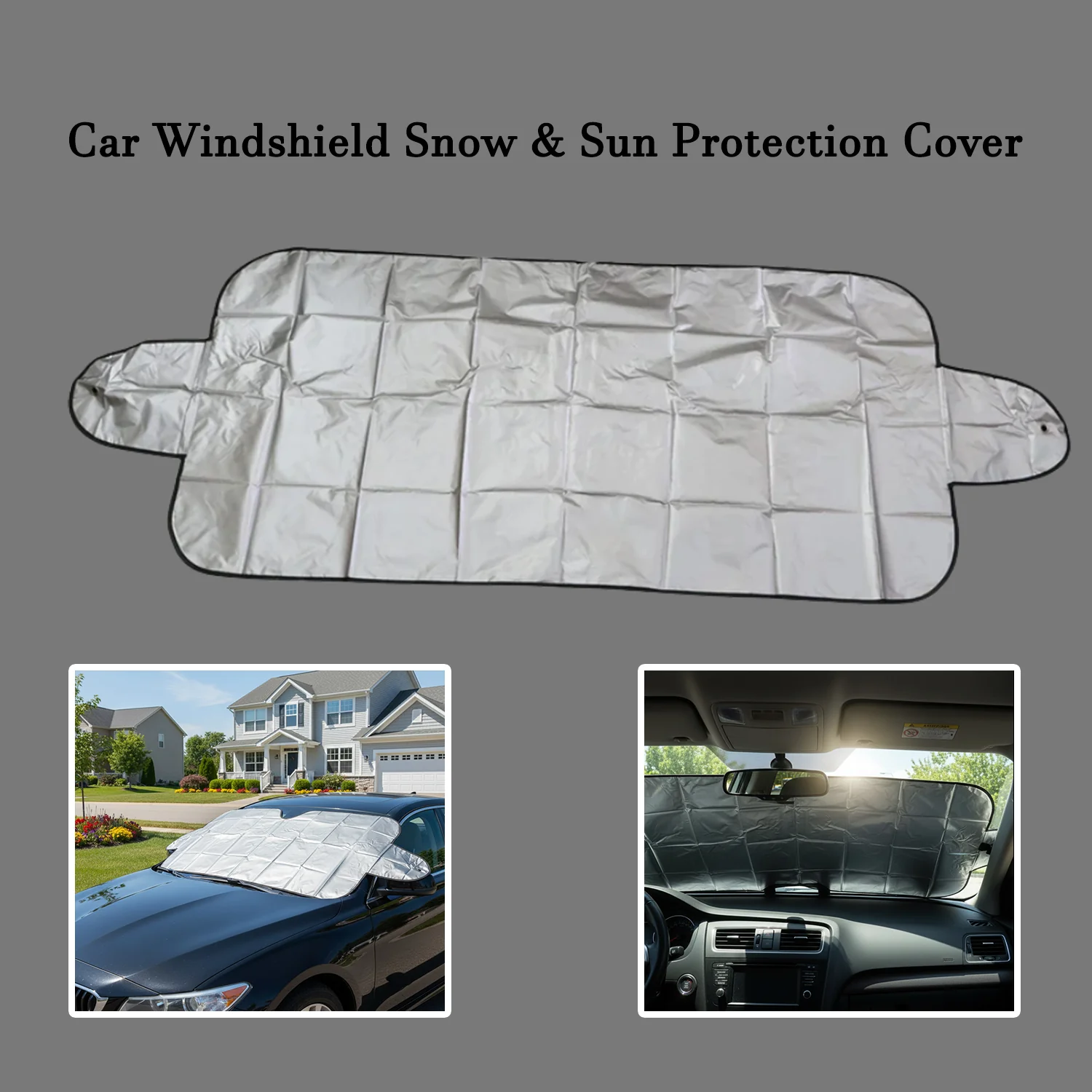 Universal Car Windshield Snow & Sun Protection Cover (145×70 cm) - Image 4