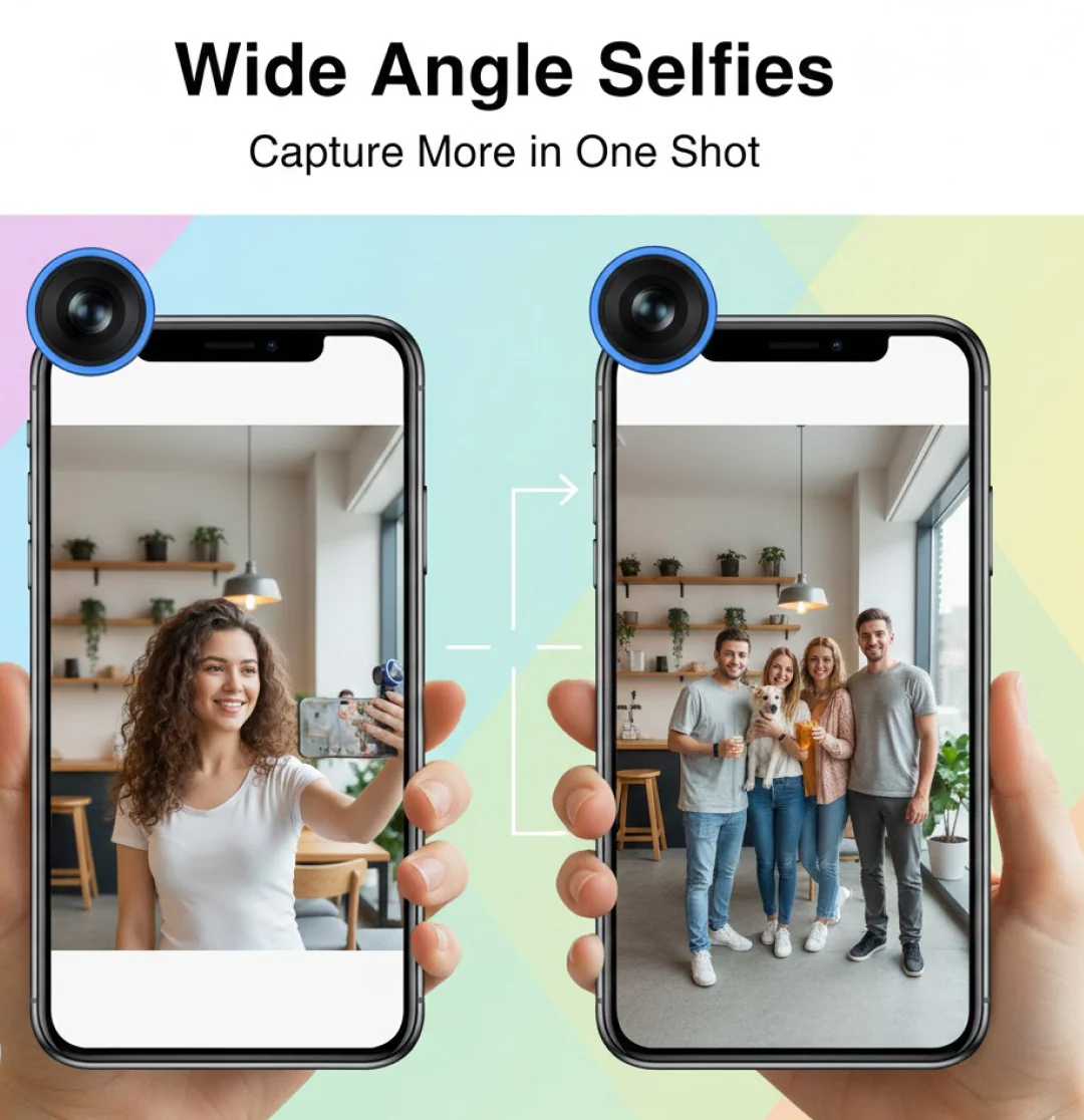 Universal Clip-On Selfie Camera Lens (1 Set) - Image 3