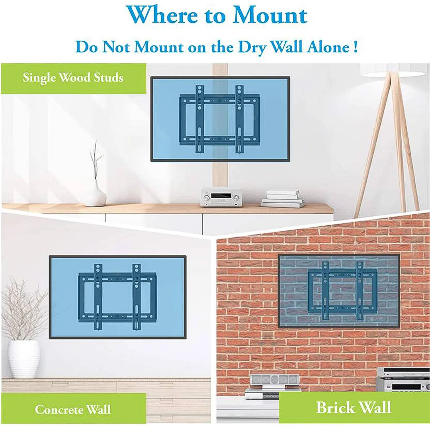 Universal Heavy Duty Adjustable Metal LED LCD TV Wall Mount Bracket - Image 7