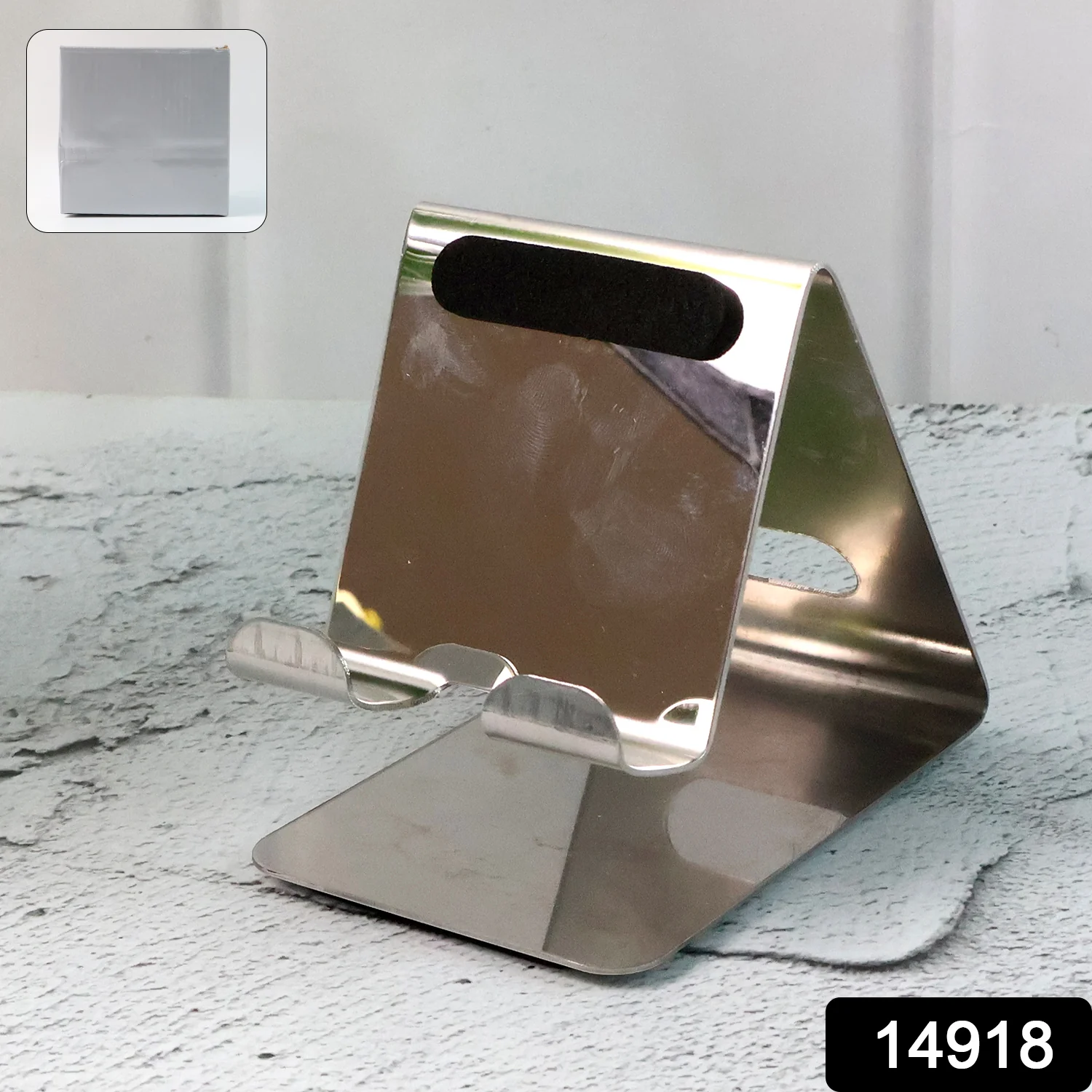 Stainless Steel Universal Mobile & Tablet Stand Holder - (1 Pc) - Image 2