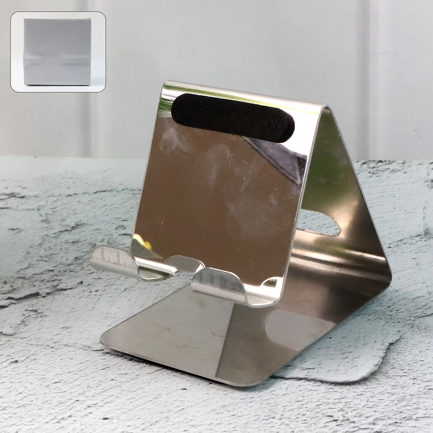 Stainless Steel Universal Mobile & Tablet Stand Holder - (1 Pc) - Image 3