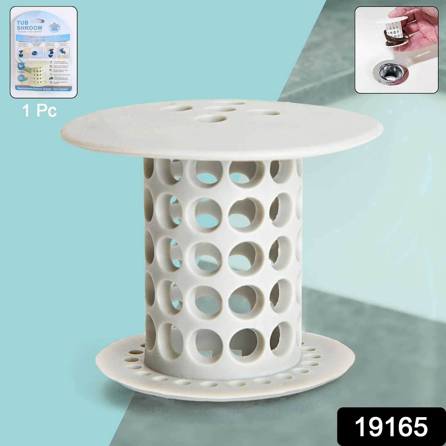 Universal Tub Drain Hair Catcher Strainer (1 Pc) - Image 2
