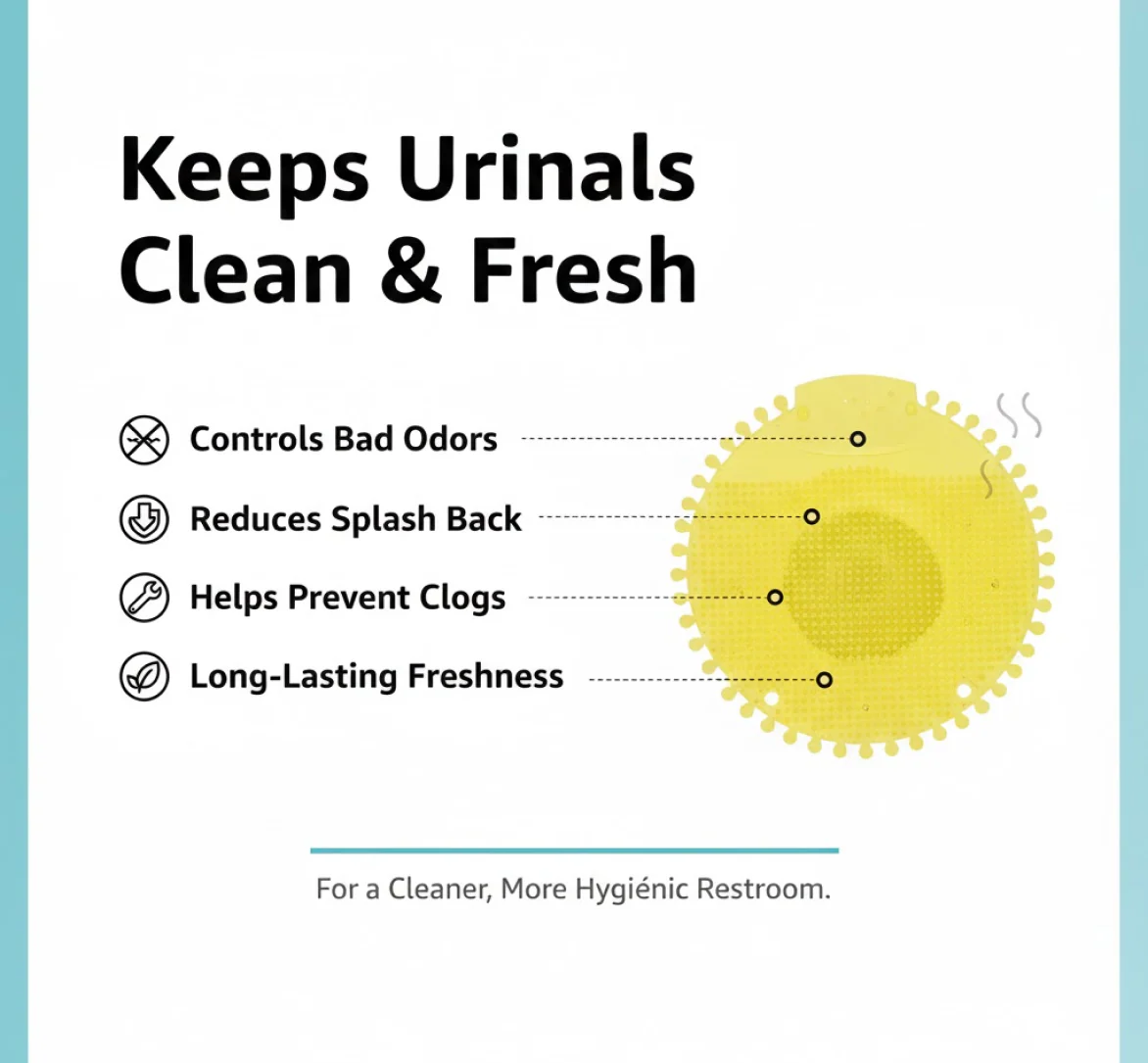 Urinal Screen Deodorizer Mat (1 Pc) - Image 9