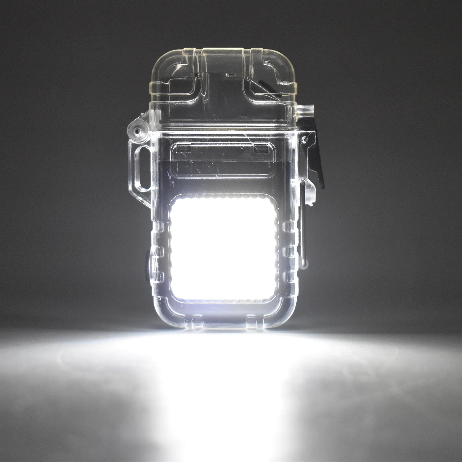 USB Rechargeable Electric Lighter & 3 Modes COB Flashlight (1 Pc) - Image 3
