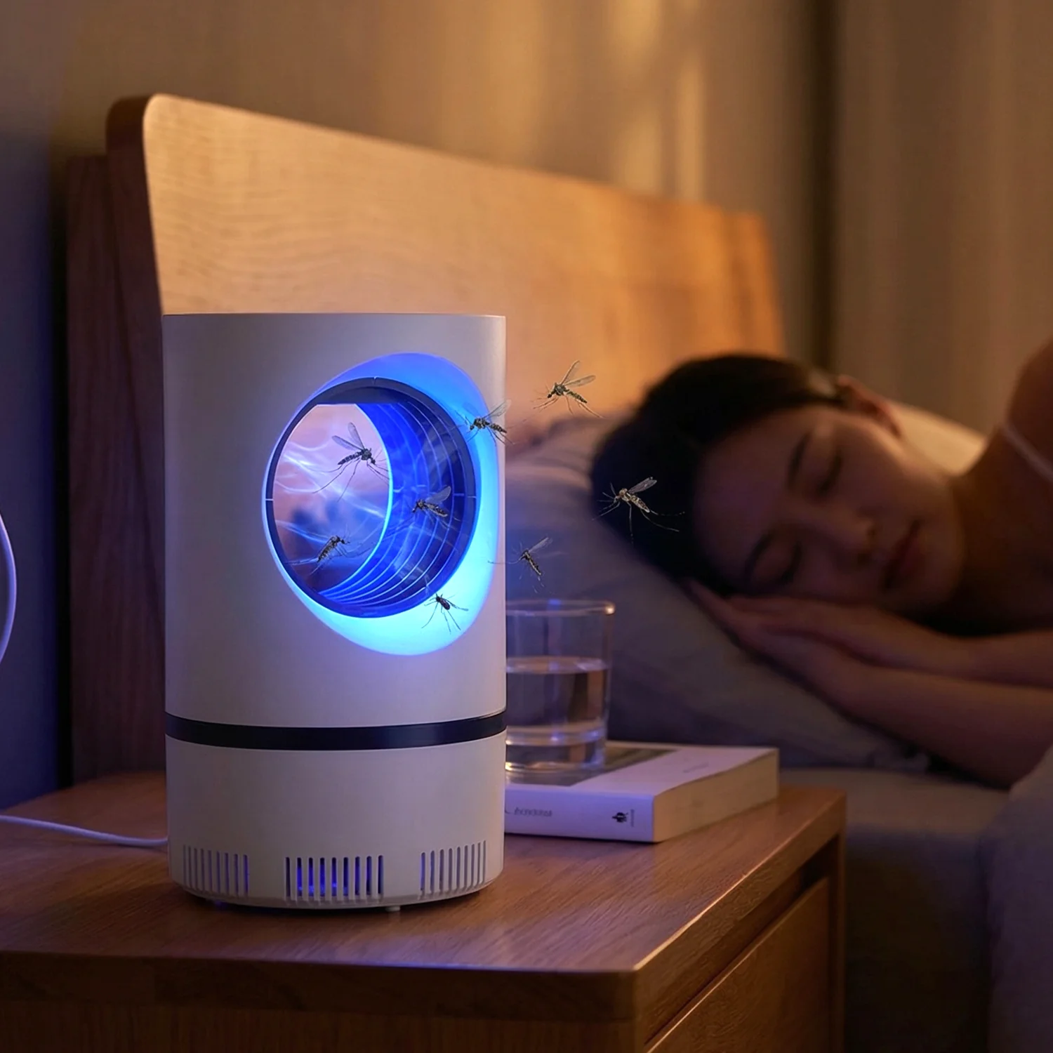 USB Powered Electric Mosquito Killer Lamp with UV Light (1 Pc) - Image 3