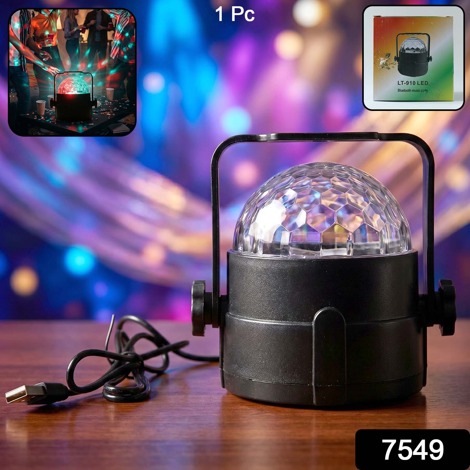 USB Powered LED Party Light Star Projector Disco Light (1 Pc) - Image 2