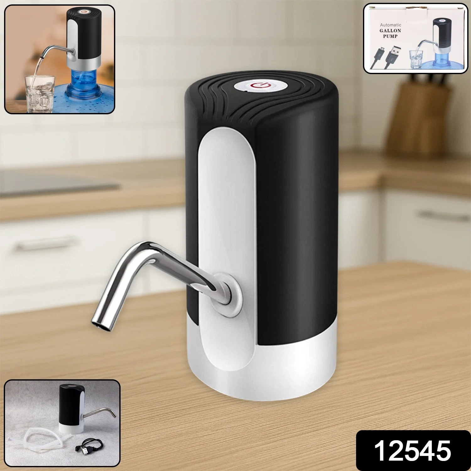 USB Rechargeable Automatic Water Dispenser Pump - Image 2