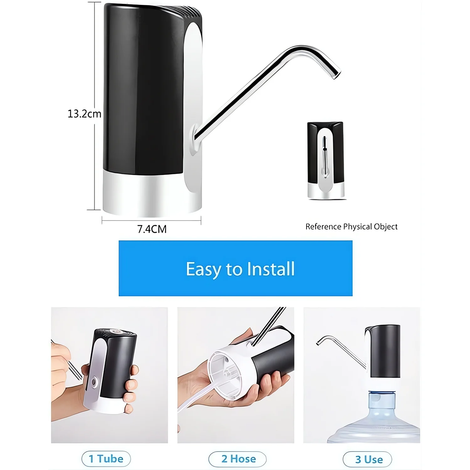 USB Rechargeable Automatic Water Dispenser Pump - Image 3