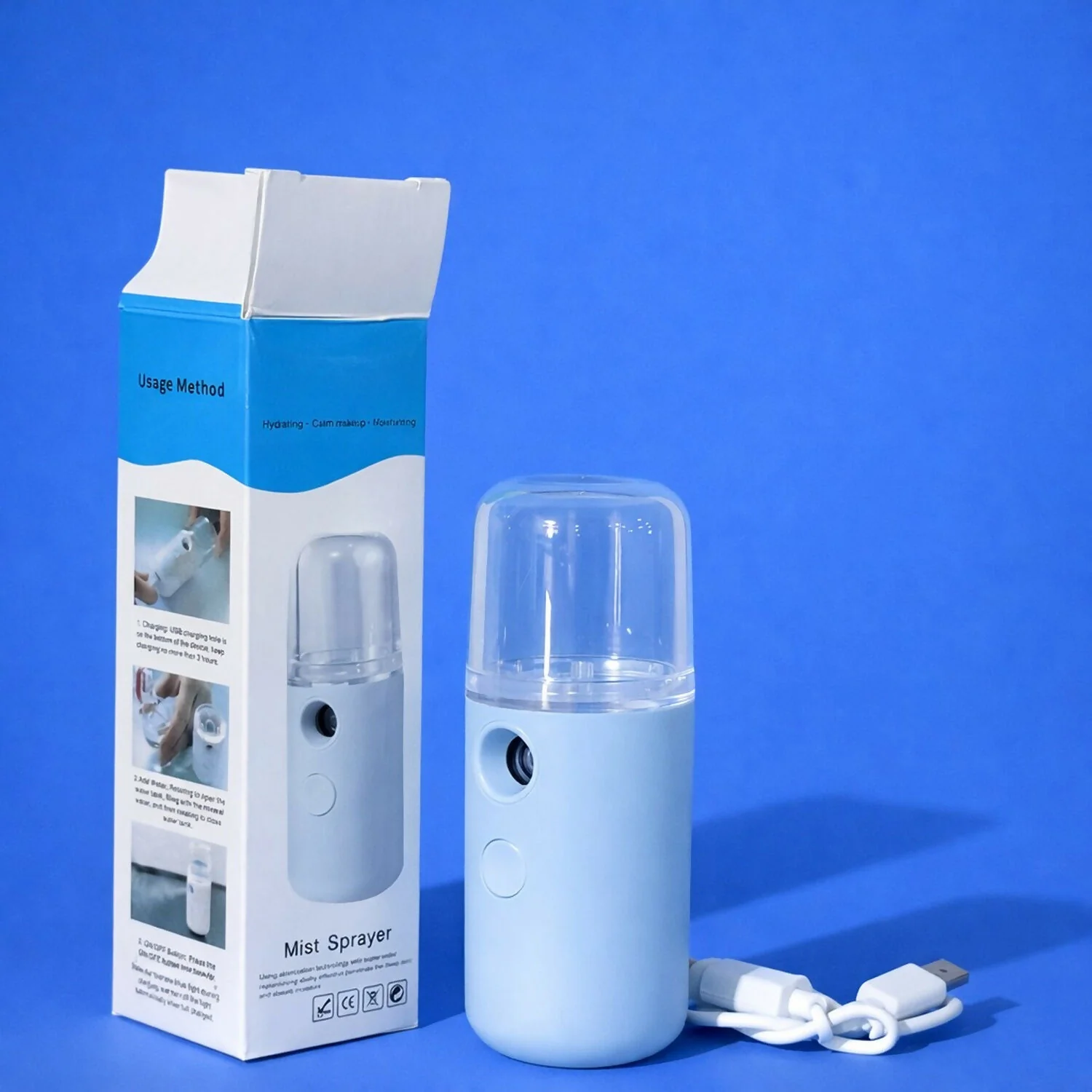 USB Rechargeable Nano Mist Sprayer Facial Humidifier for Face & Skin Care - Image 2