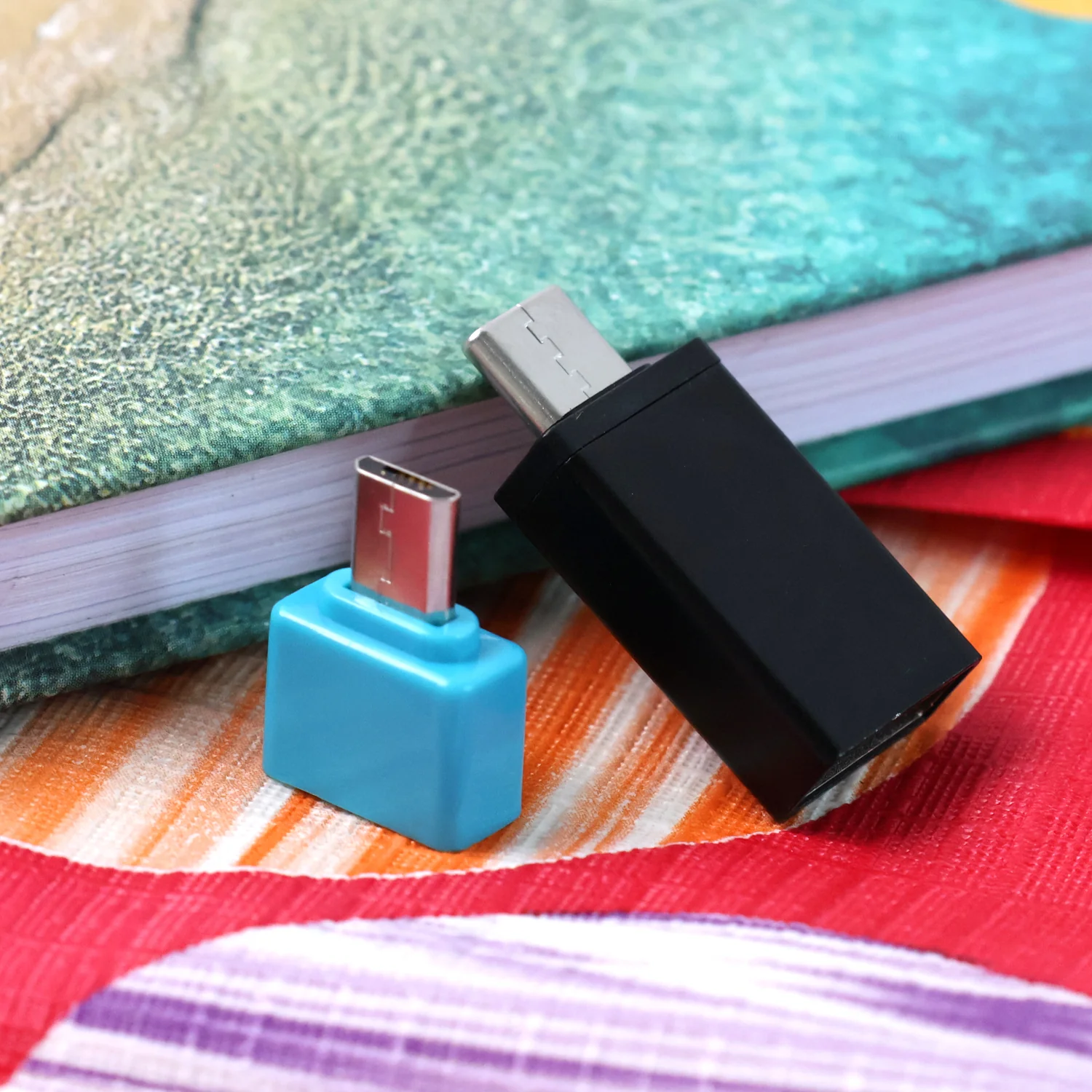 USB Micro & Type-C  to USB-A OTG Adapter - (2 Pc / Set) - Image 7