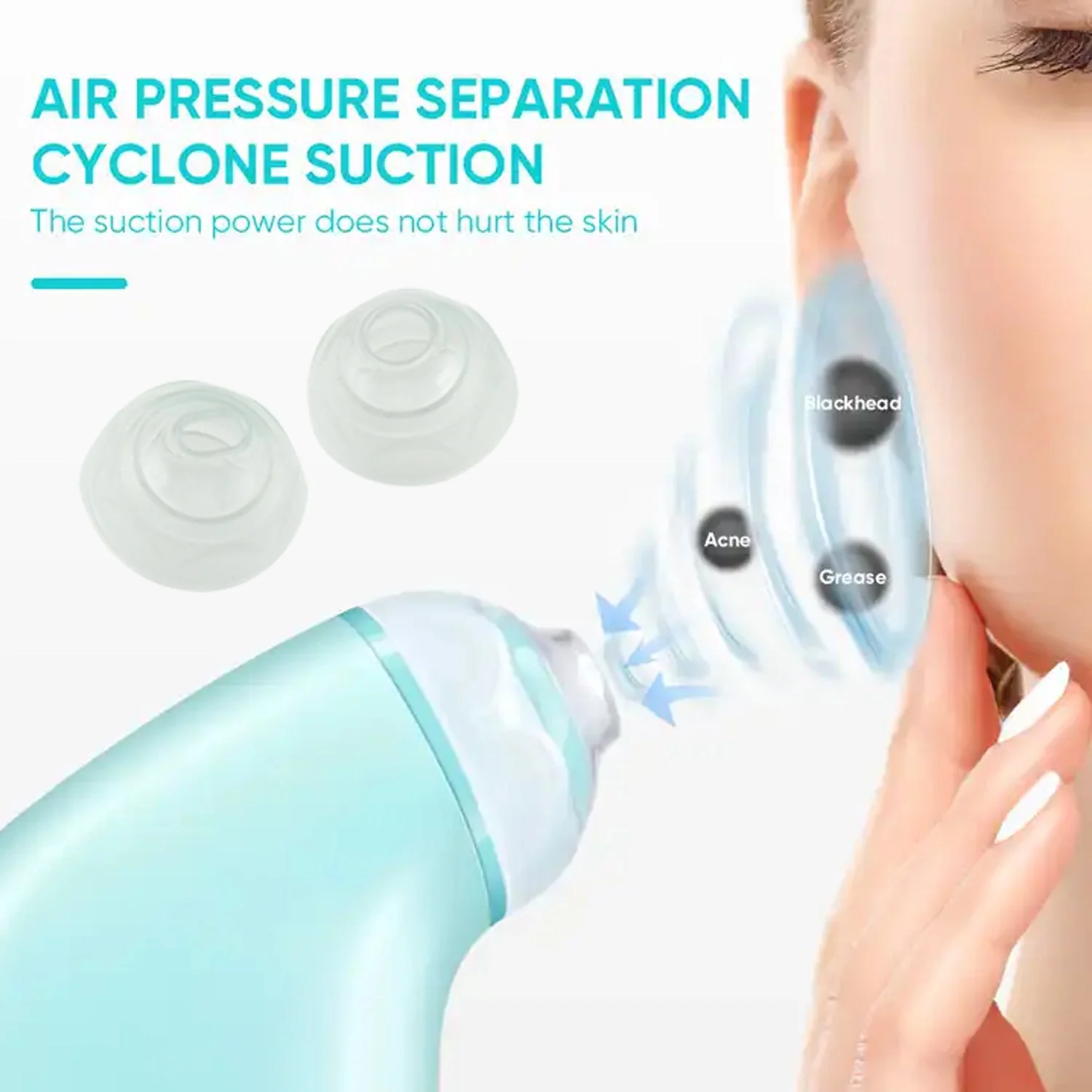 Mini Handheld Vacuum Blackhead Remover – Facial Massage & Spot Lifting (1 Pc) - Image 3