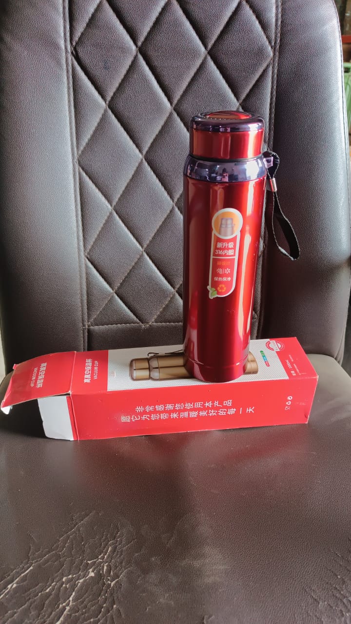 Vacuum Insulated Stainless Steel Bottle, Double (Approx 1000 ML / 1 Pc / Mix Color) - Image 9