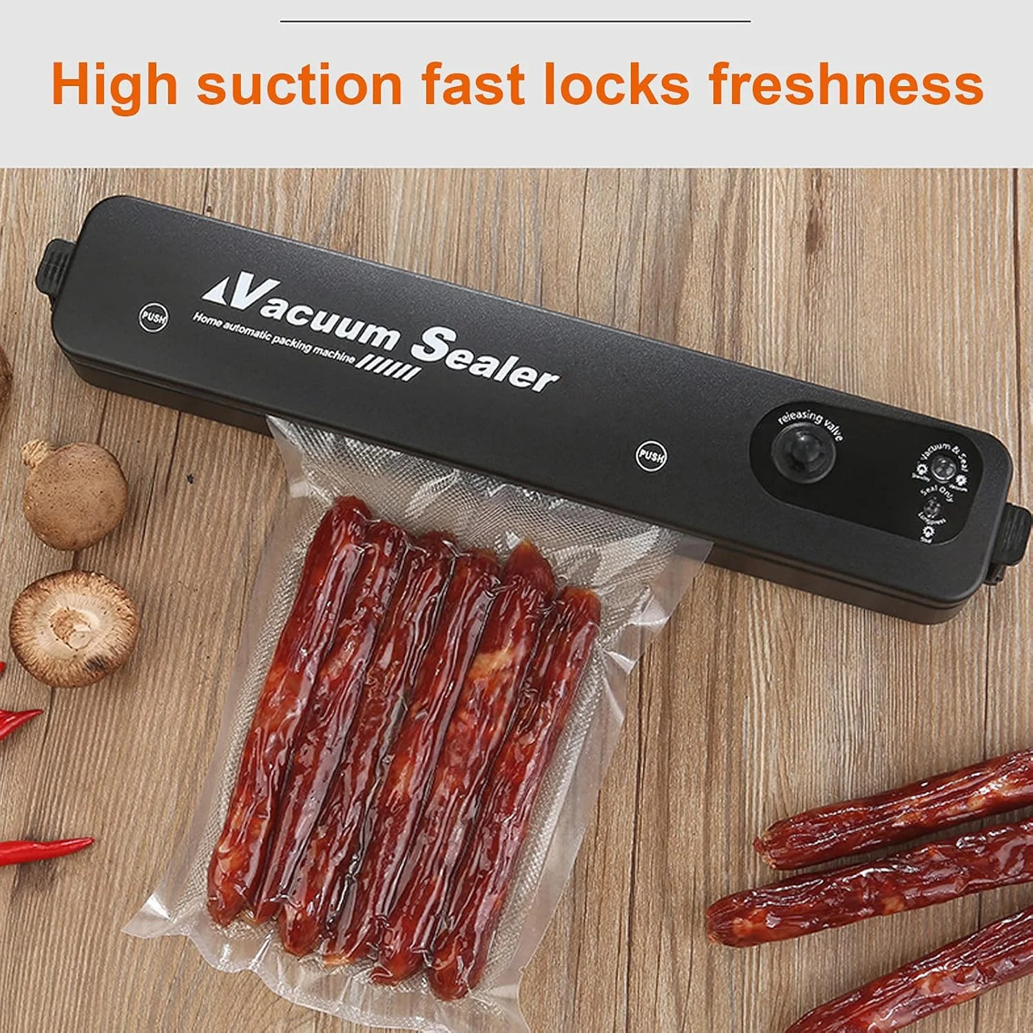 Vacuum Sealer Machine 10 Bags, Automatic Hands-Free, Smart Food Preservation (1 Set) - Image 6