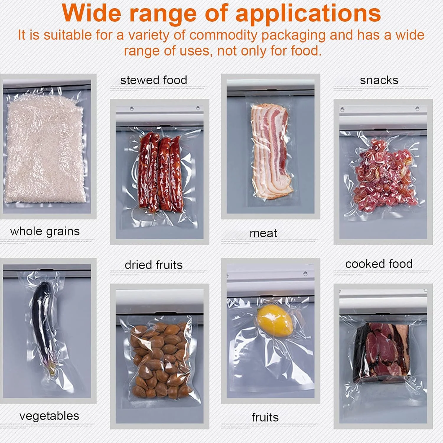 Vacuum Sealer Machine 10 Bags, Automatic Hands-Free, Smart Food Preservation (1 Set) - Image 9