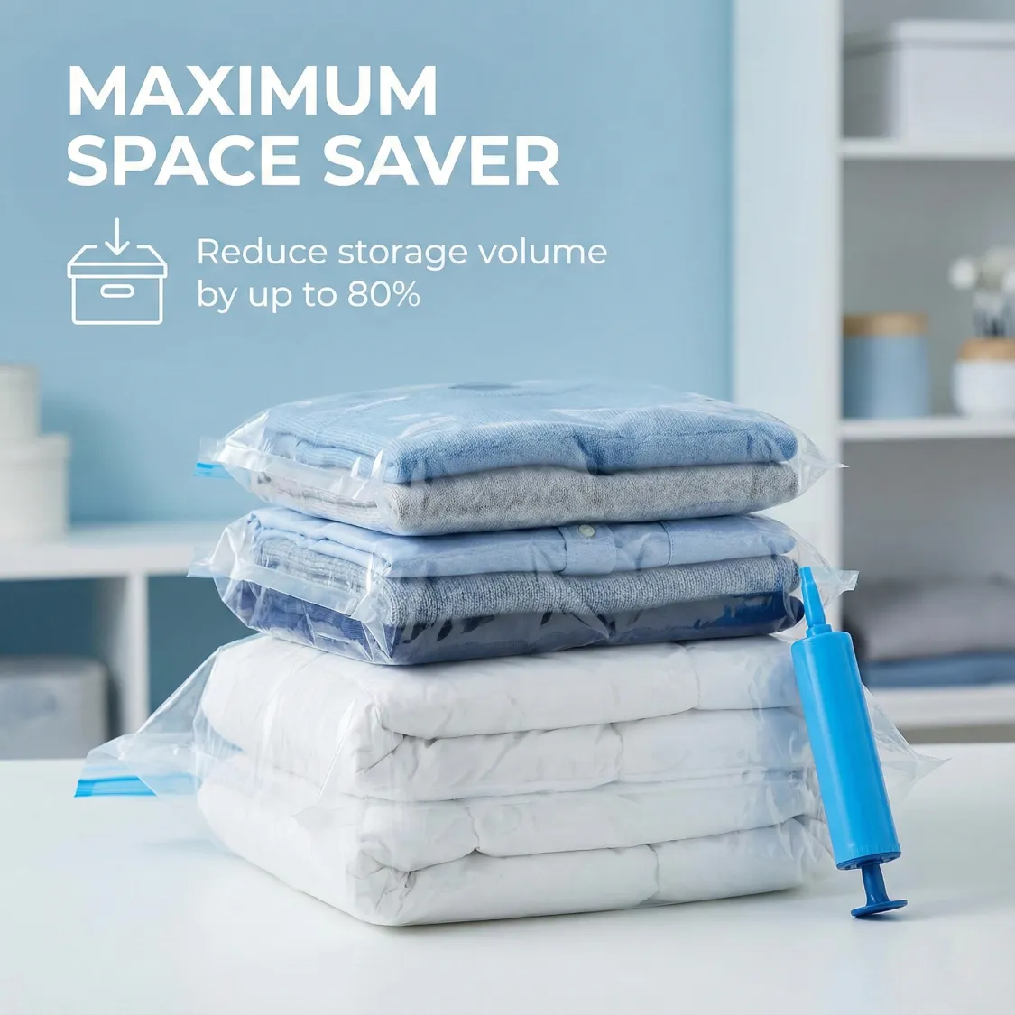 Vacuum Storage Bags, Compression Bags (5 Pcs Set) - Image 2