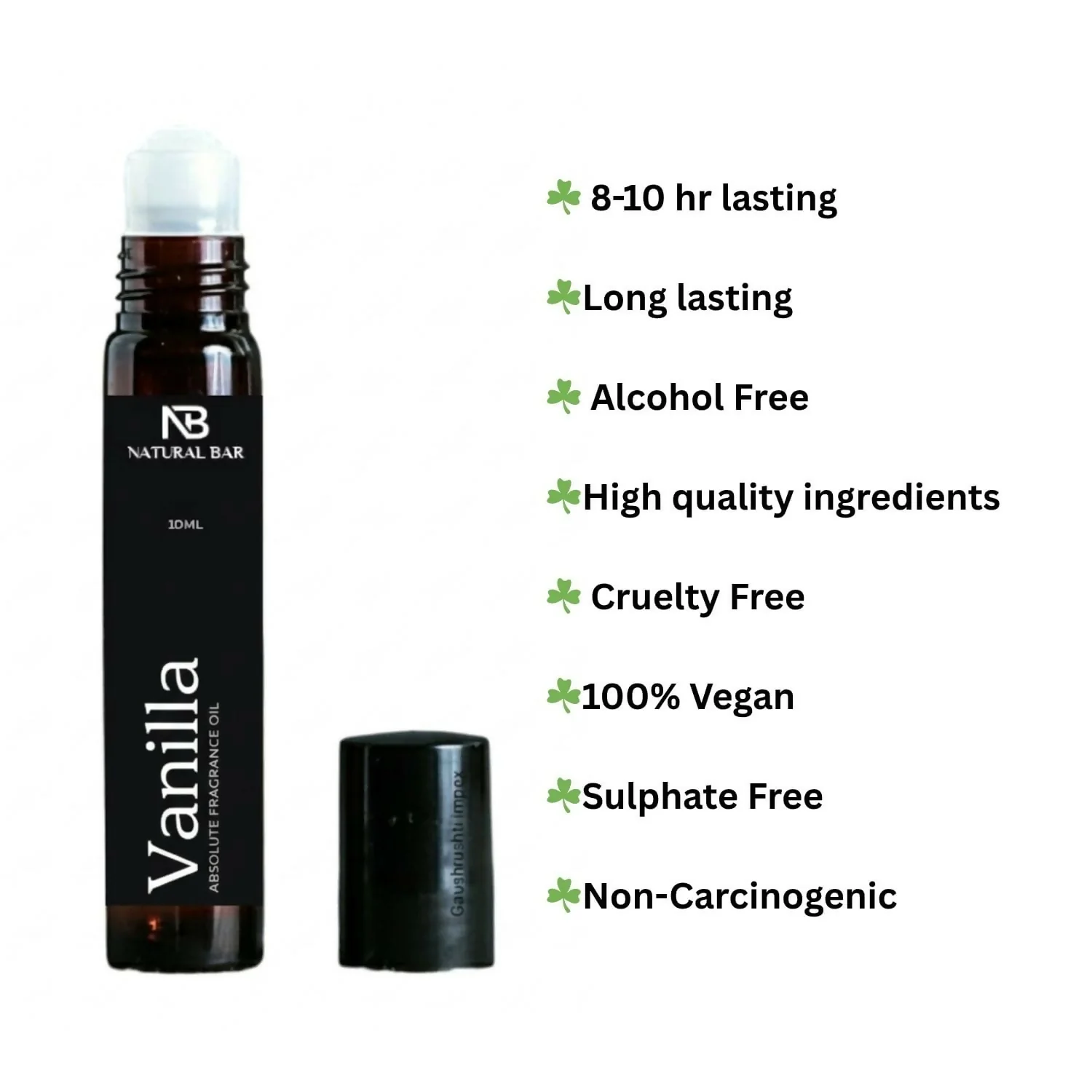 Vanilla Luxury Attar Roll On Long Lasting Non Alcoholic Perfume (10ml) - Image 3