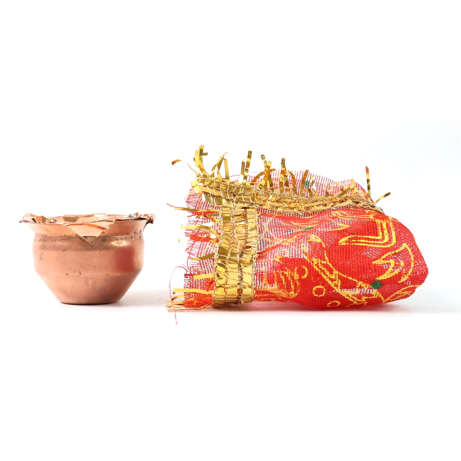 vastu Kalash Pooja Decorative Copper-Style Kalash - (1 set) - Image 10