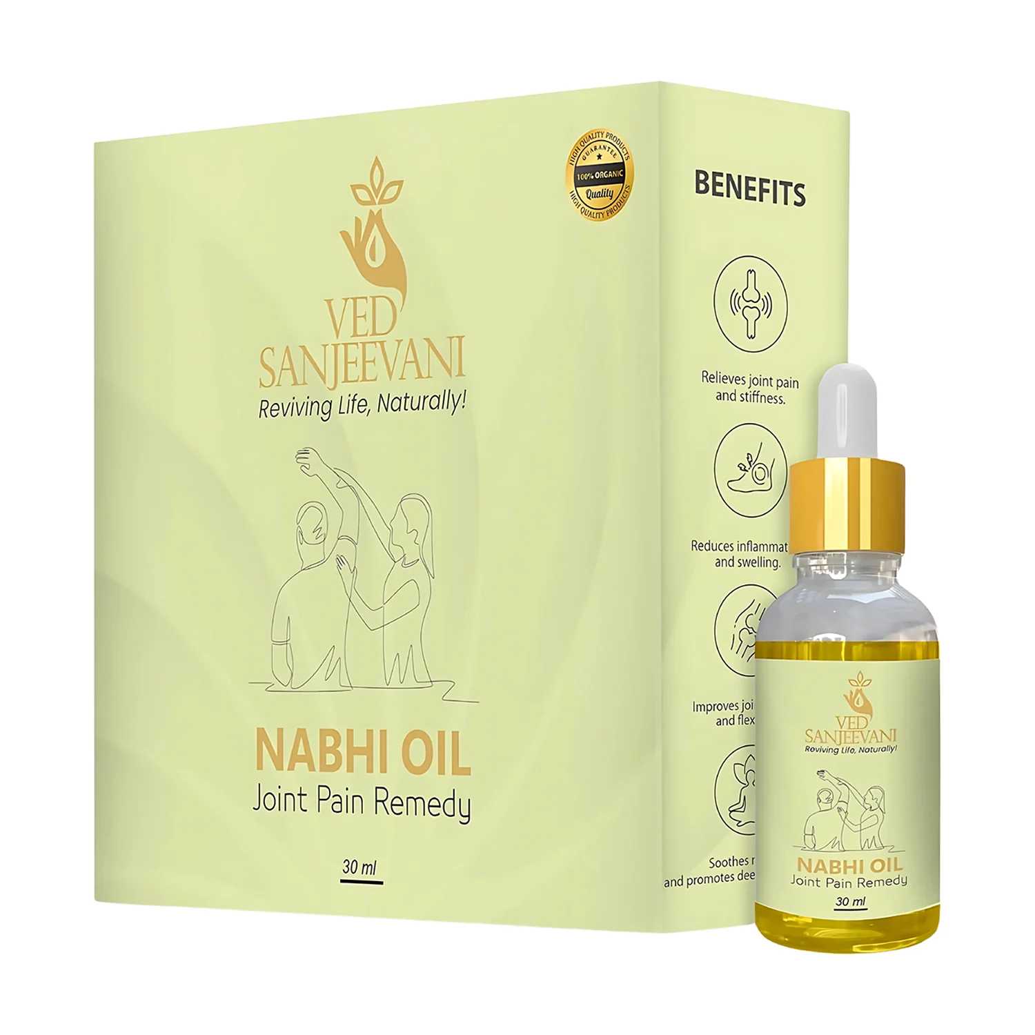 Ved Sanjeevani Nabhi Oil for Joint Pain Relief (30ML / 1 Pc) - Image 5