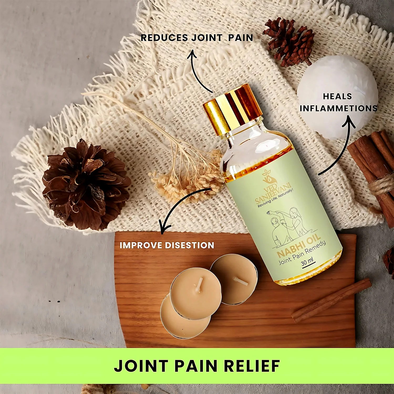 Ved Sanjeevani Nabhi Oil for Joint Pain Relief (30ML / 1 Pc) - Image 7