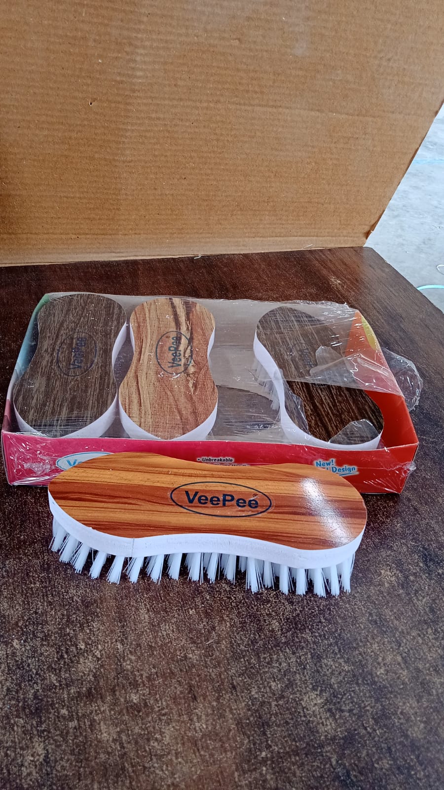 VeePee Ergonomic Curved Laundry Brush Set (4 Pc) - Image 7