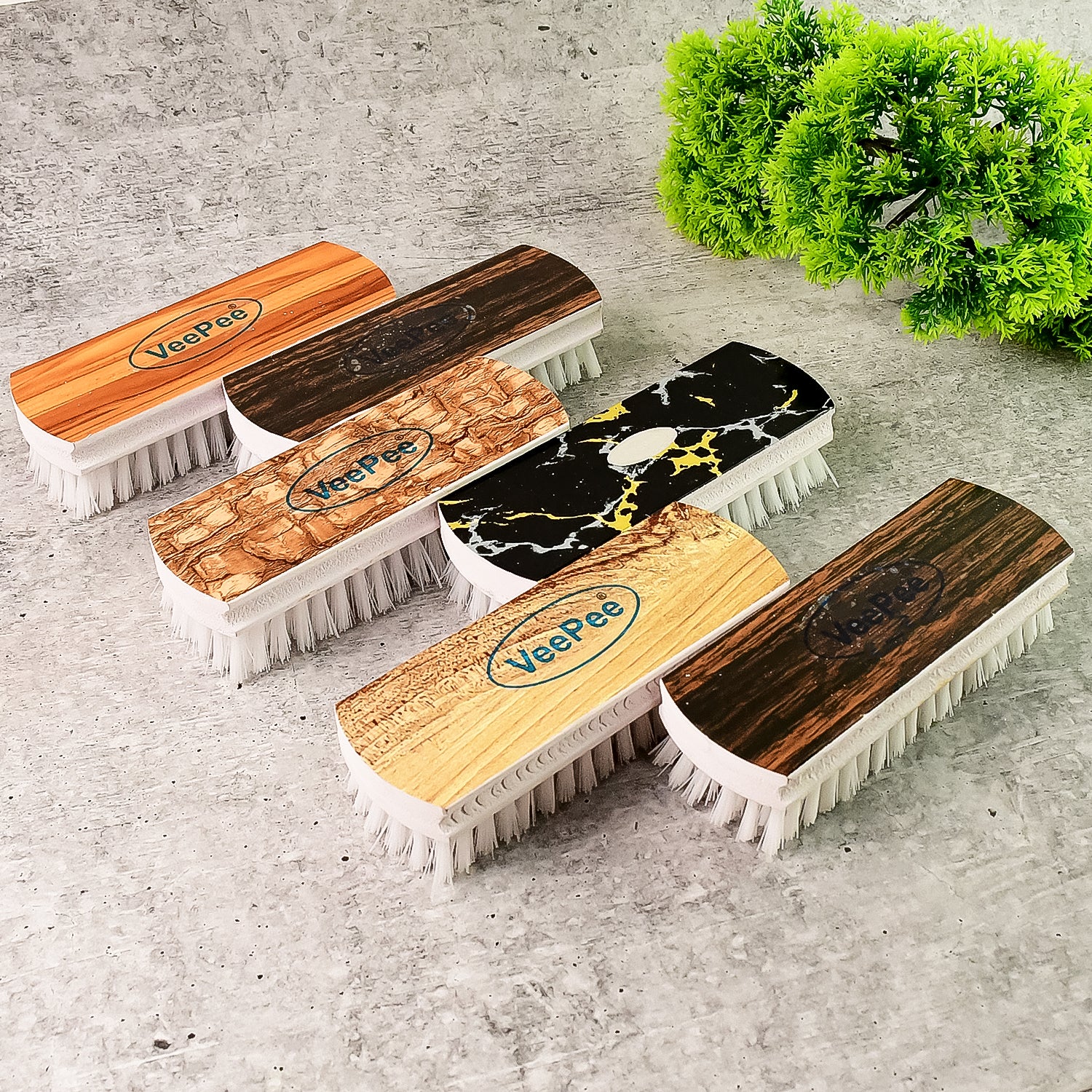 VeePee Heavy-Duty Cloth Washing Brush Set 6 Pcs - Image 3