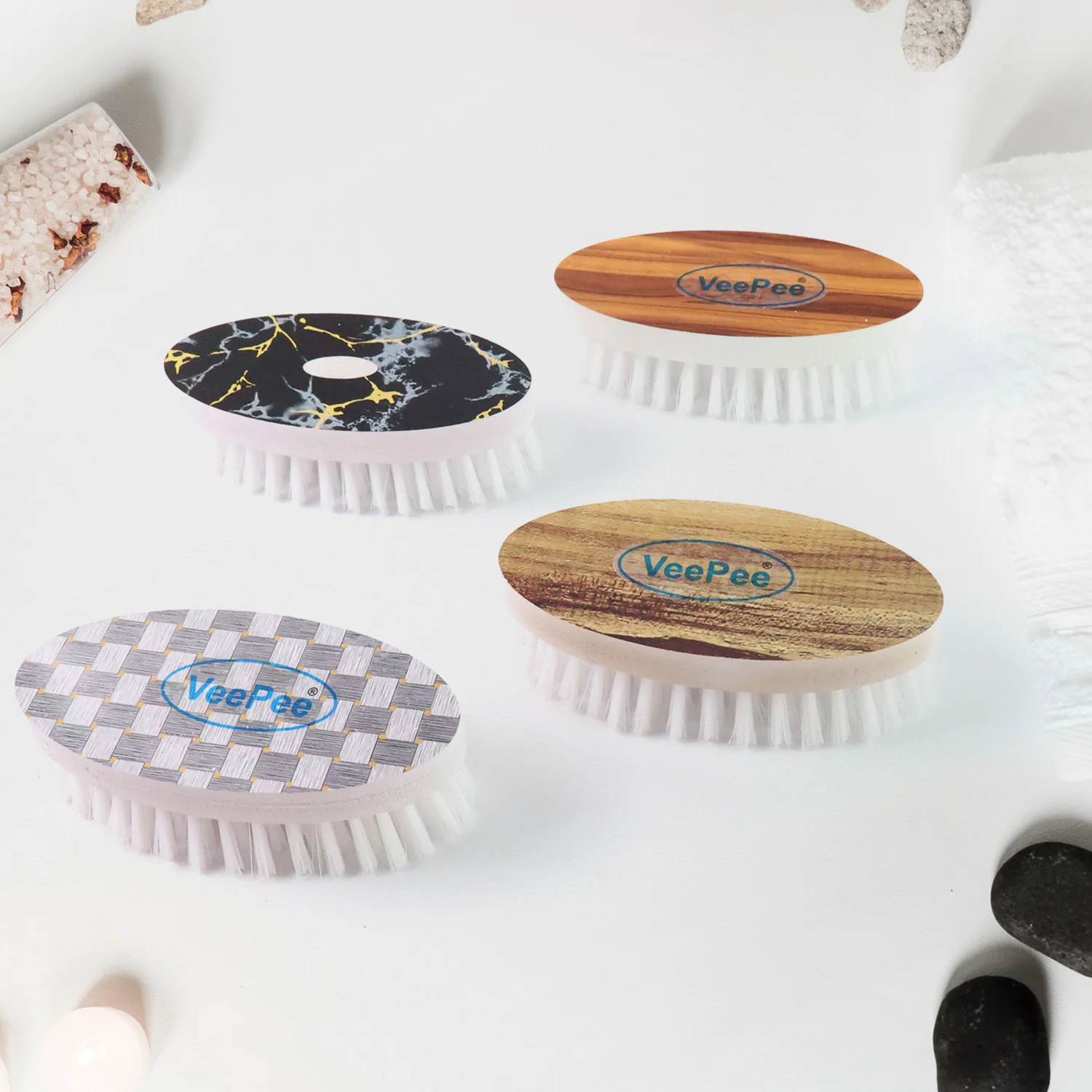 VeePee Oval Cloth Washing Brush Set (4 Pc) - Image 3