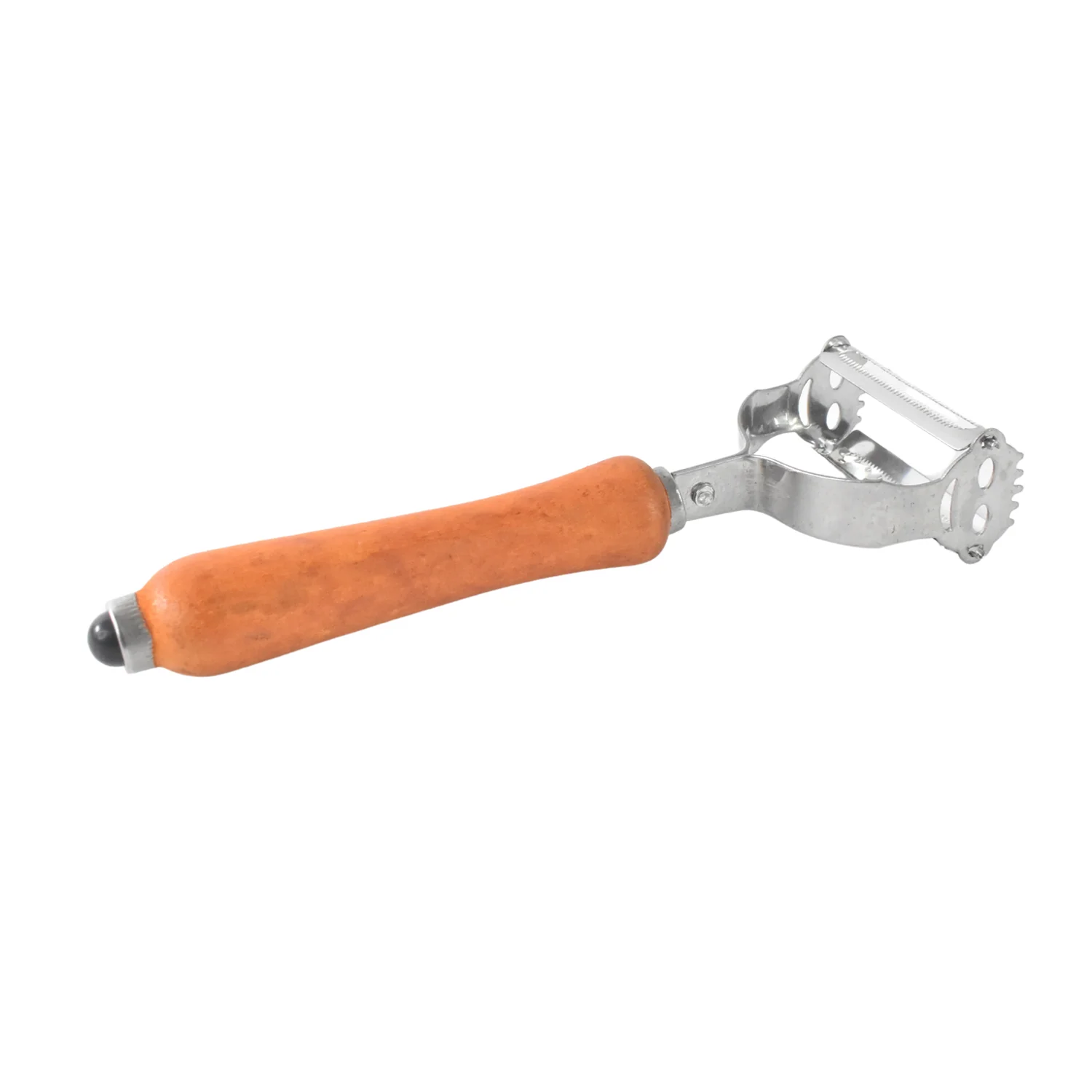 Vegetable and Fruit Peeler with Wooden Handle (1 Pc) - Image 5