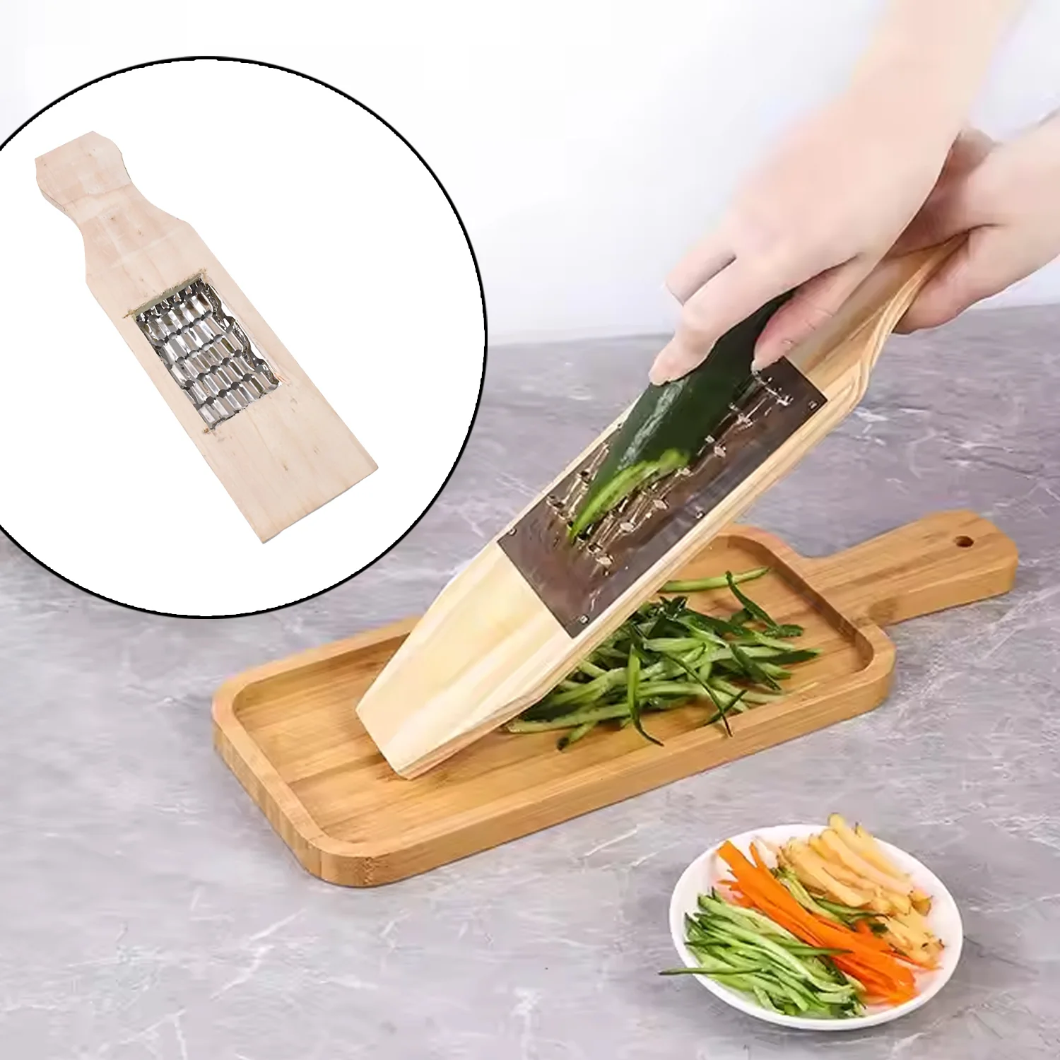 Vegetable Shredder Slicer Fry Cheese Grater Food Vegetables Kitchen - Image 3