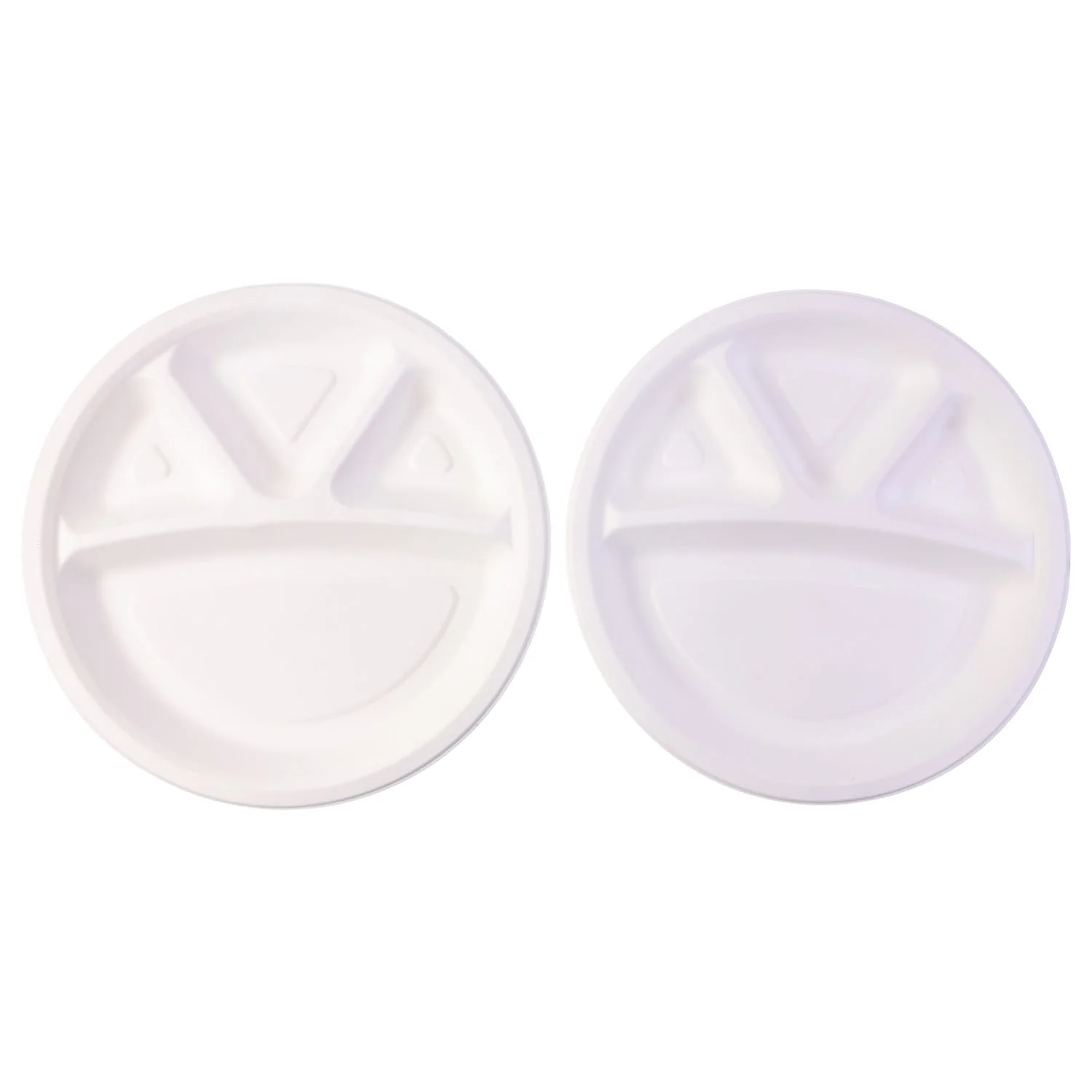 Vegnar 4 Compartment Disposable Food Serving Plate Set (10 Pc) - Image 5