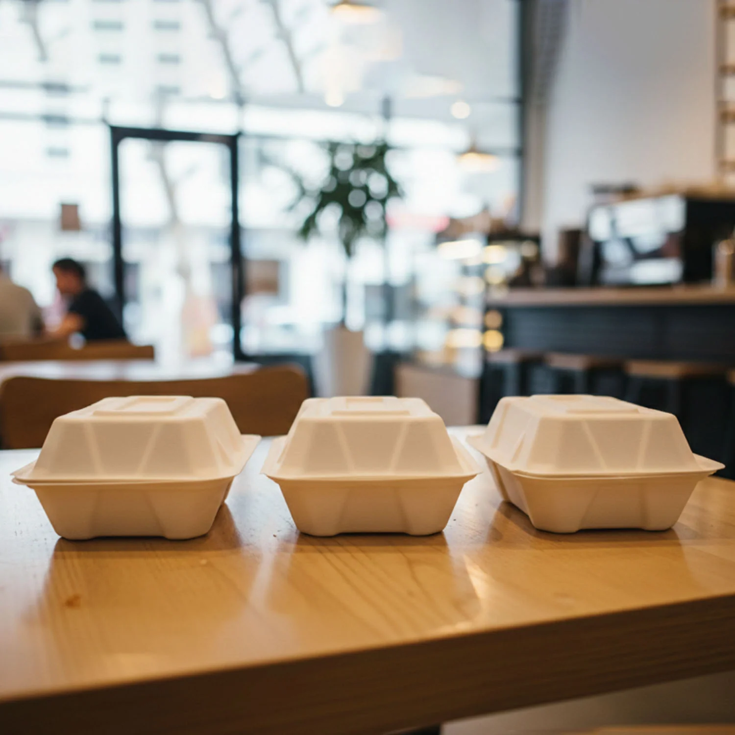 Vegnar Premium Bagasse Clamshell Food Box (10 Pc, 9x6 Inch) - Image 8