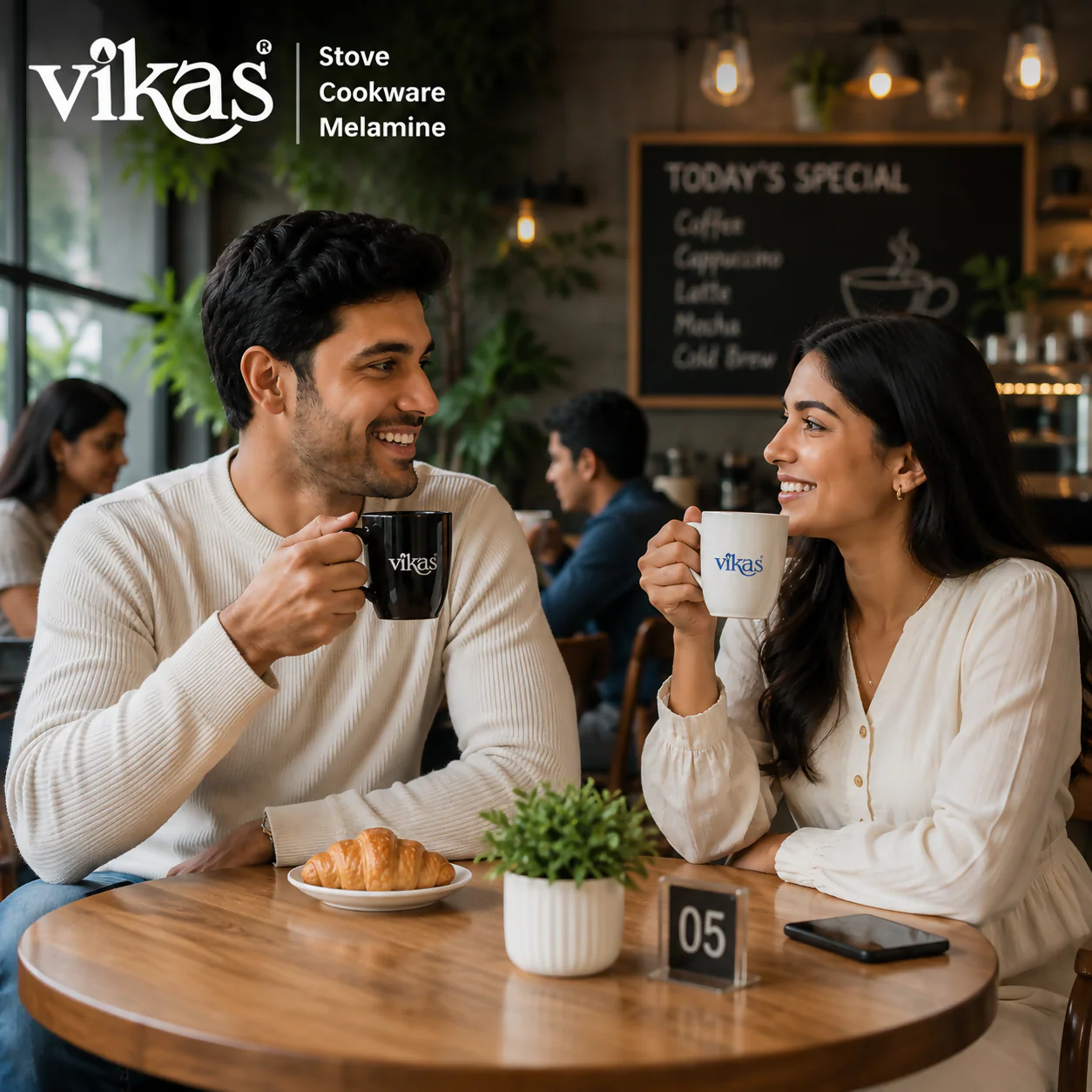 VIKAS COFFE MUG SET OF 6 PIECES WHITE - Image 4