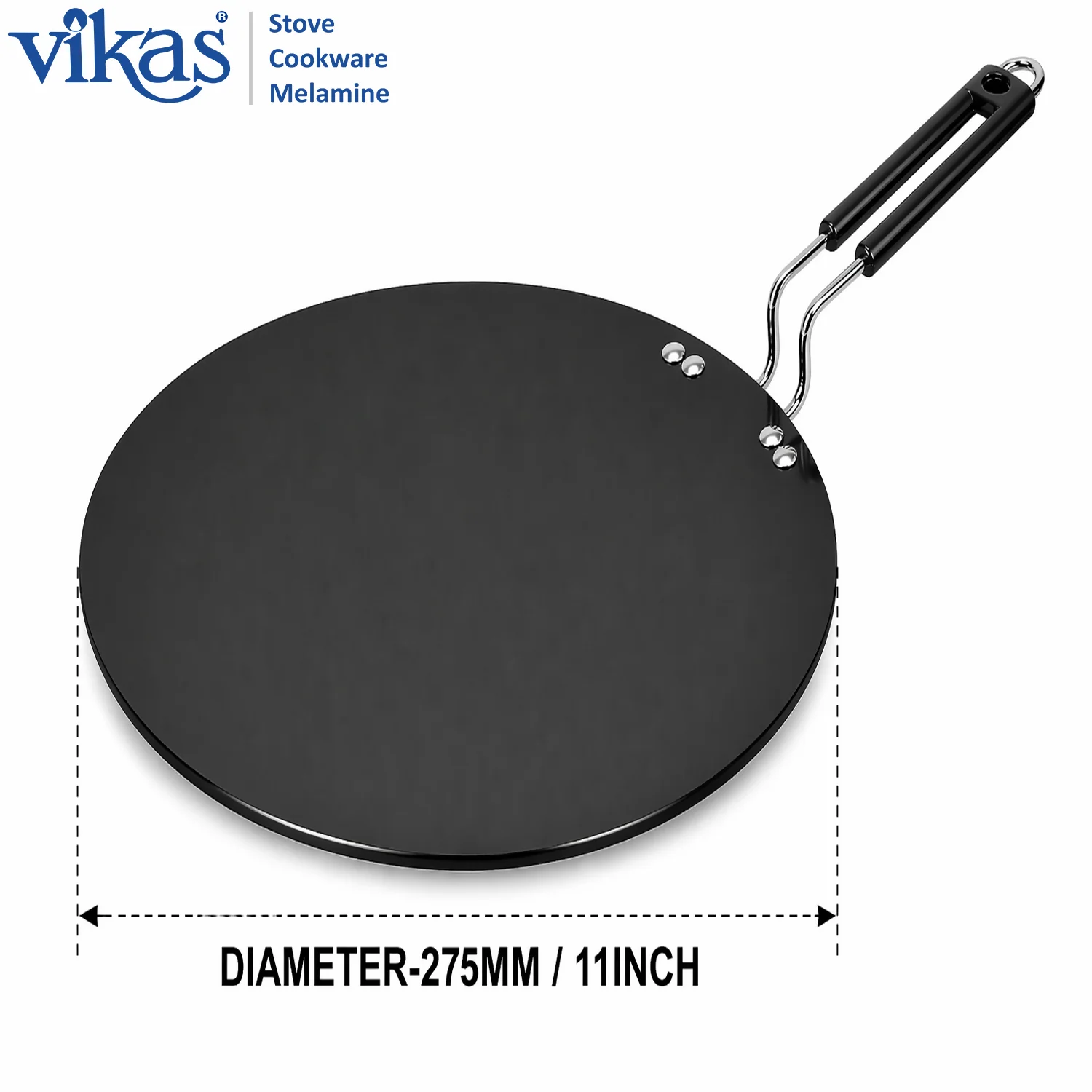 Vikas Hard Anodized Roti Tawa Heavy Duty Flat Tawa for Daily Cooking - Image 6