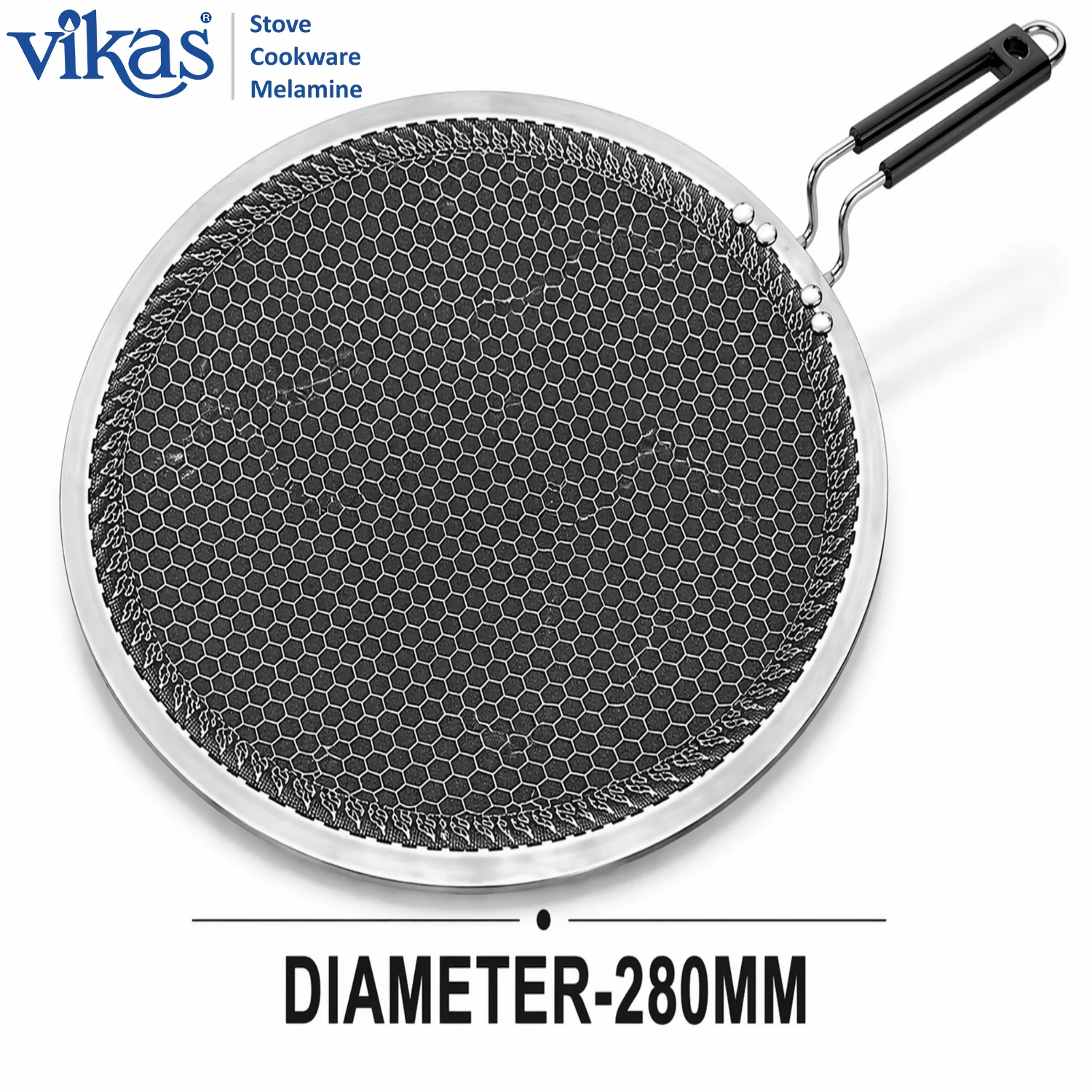 Vikas Honeycomb Roti Tawa Triply Cooking Tawa with Heat Resistant Handle - Image 6