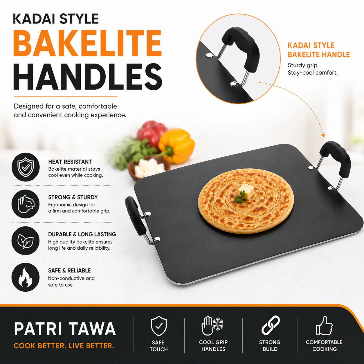 Vikas Patri Tawa Perfect for Cooking Roti, Paratha, Dosa & More (5Mm Thick) - Image 3