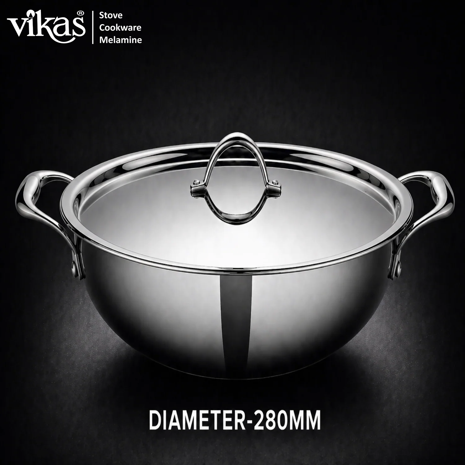 Vikas Triply Kadai with Lid Heavy Duty Cooking Kadai - Image 7