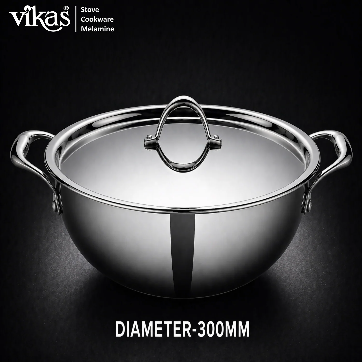 Vikas Triply Kadai with Lid Heavy Duty Cooking Kadai - Image 8