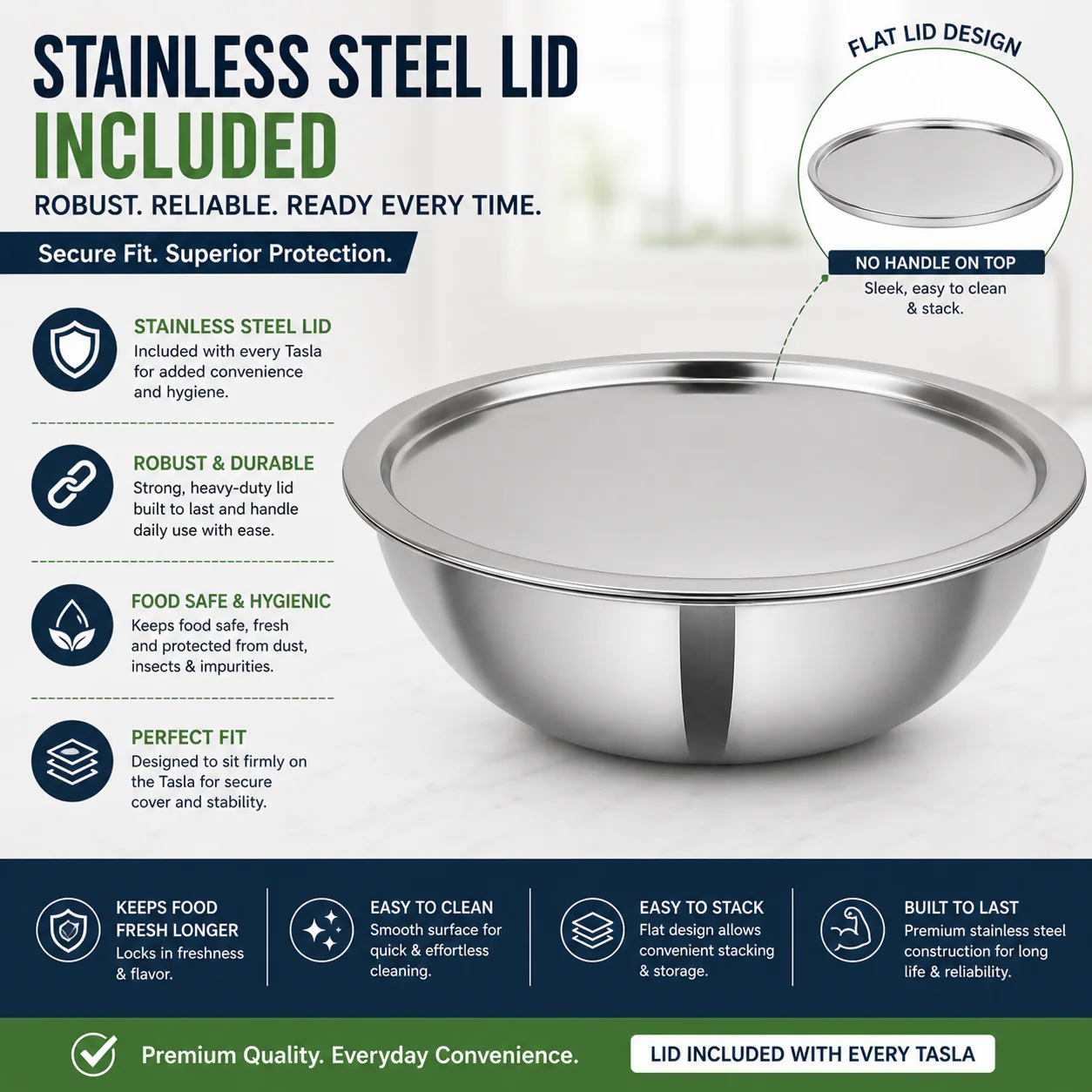 Vikas Tasla Triply Bowl with - Durable & Easy to Clean - Image 10