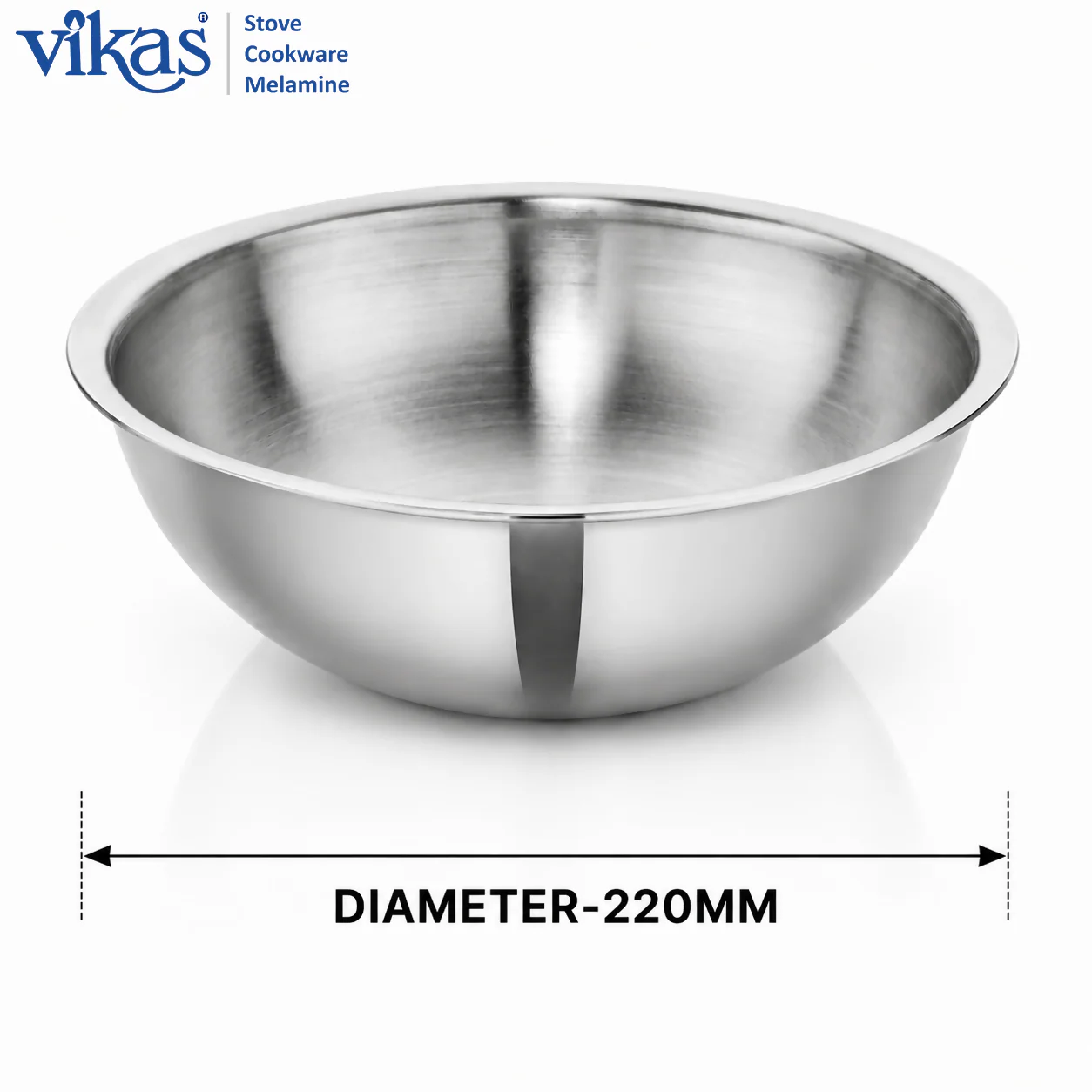 Vikas Tasla Triply Bowl with - Durable & Easy to Clean - Image 3