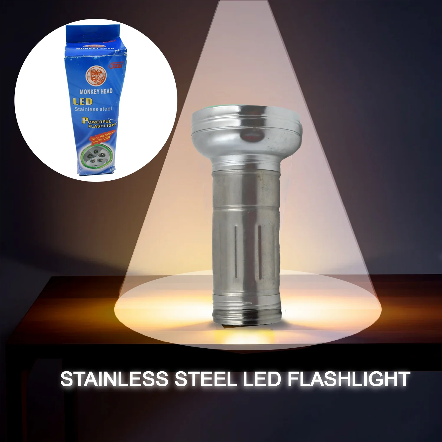 Nostalgic Portable Flashlight – Simple Iron Outdoor Old-Fashioned Torch Light - Image 3