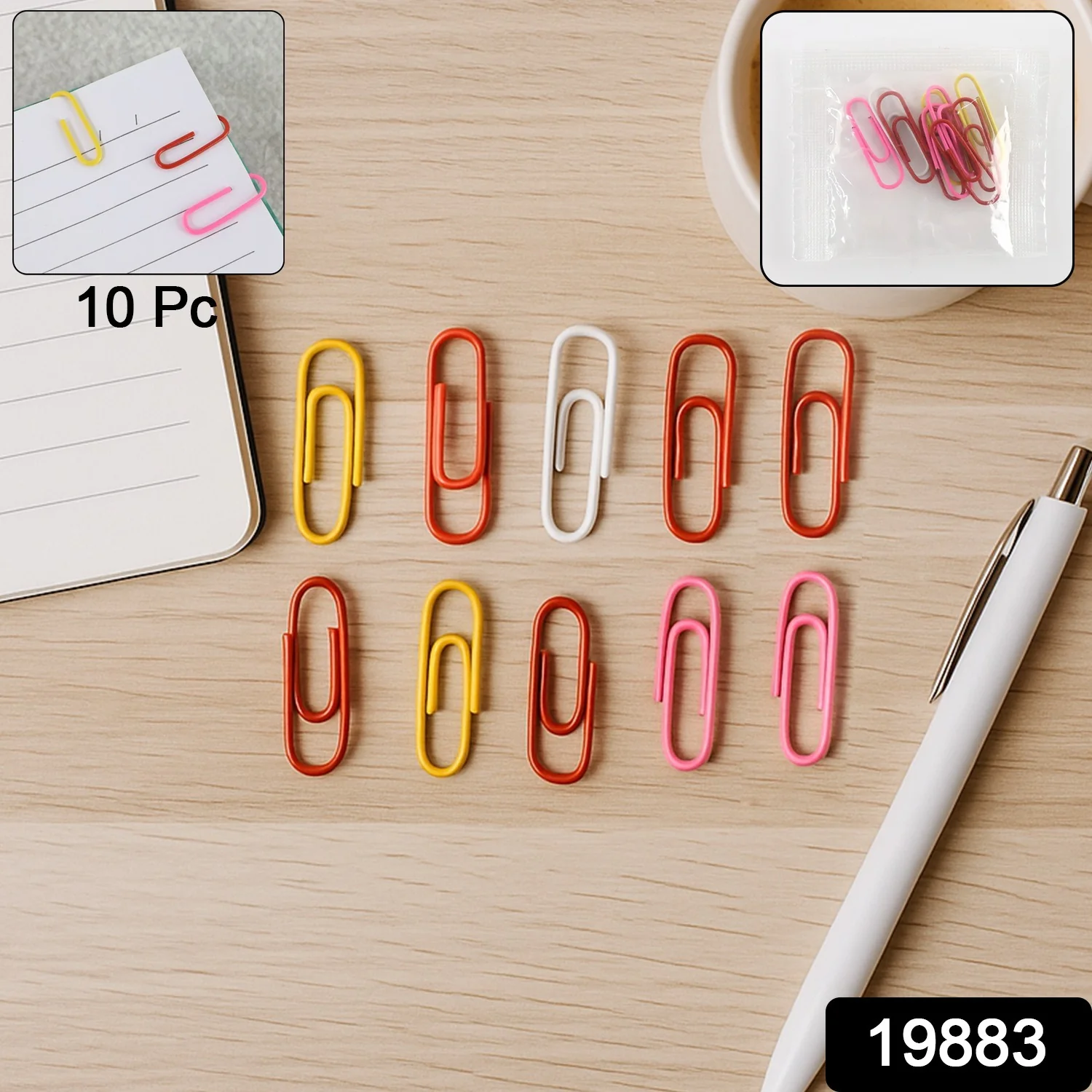 Vinyl-Coated Paper Clips - (10 Pc / Set) - Image 2