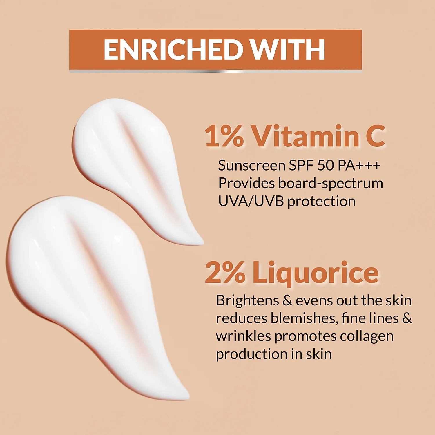 OG Beauty Vitamin C Sunscreen SPF 50 PA+++ - (1 Pc / 50Ml) - Image 3
