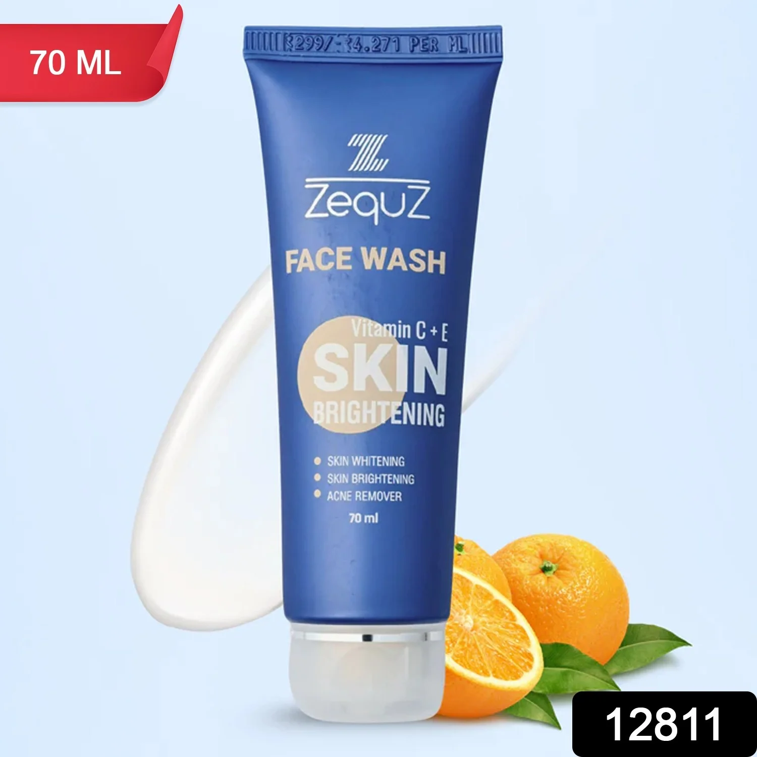 Zequz Vitamin C + E Brightening Face Wash - (1 Pc / 70 ML) - Image 2