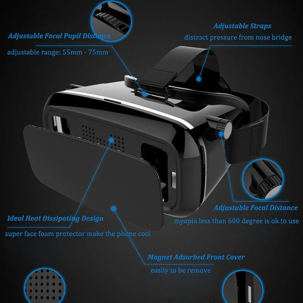 VR Box Pro Virtual Reality 3D Glasses Headset - Image 3