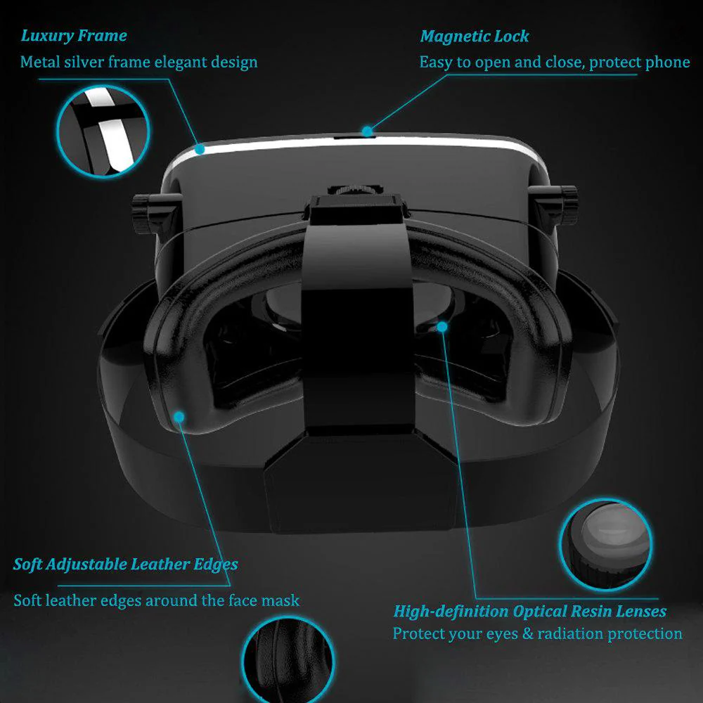 VR Box Pro Virtual Reality 3D Glasses Headset - Image 4