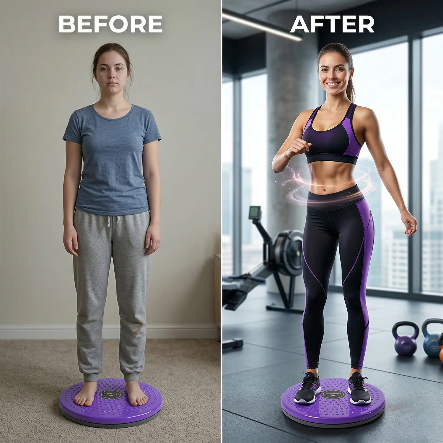 Waist Twisting Disc with Massage Function (1 Pc) - Image 4