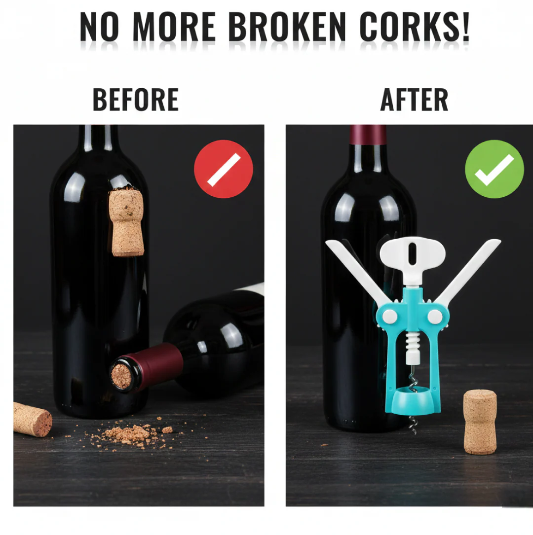 Waiter Wine Corkscrew Bottle Beer Cap Opener for Restaurants Bar Home - Image 4