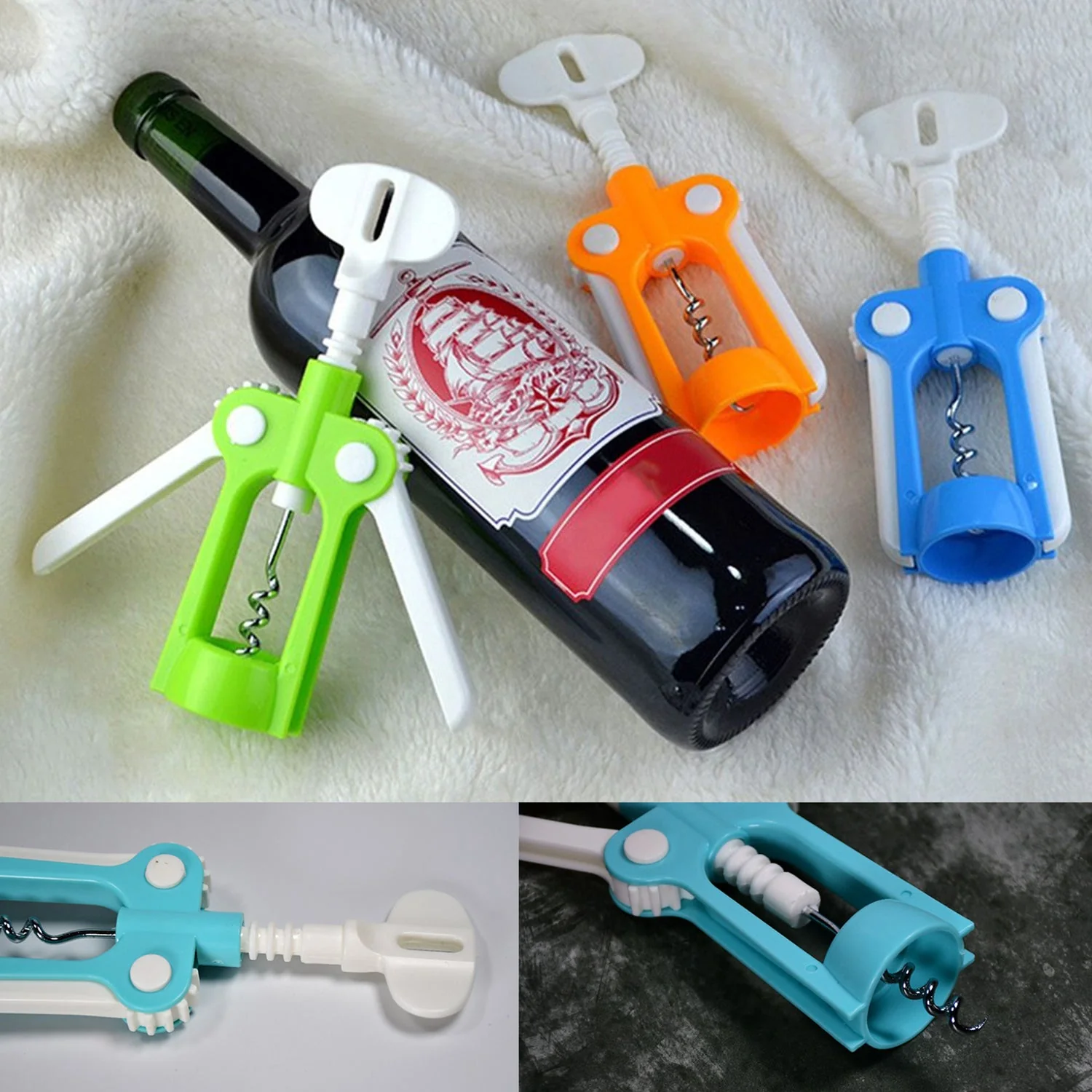 Waiter Wine Corkscrew Bottle Beer Cap Opener for Restaurants Bar Home - Image 7
