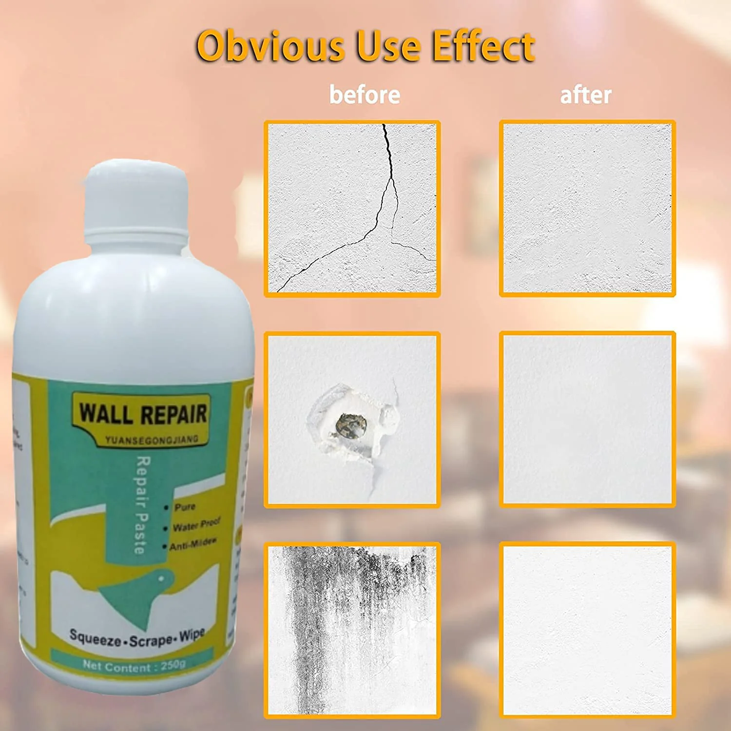 Wall Crack Repair Cream with Scraper - (Set) - Image 6
